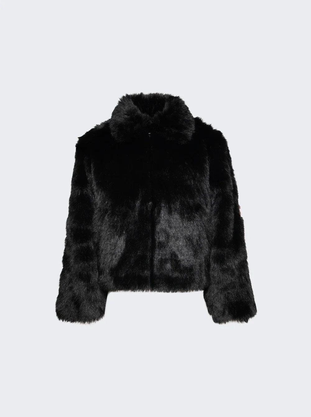 Muddy Faux Fur Blouson Black And Brown - 1