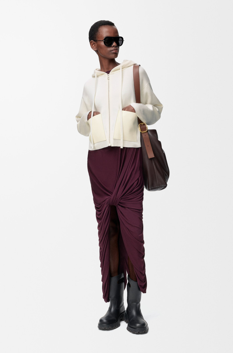 Loewe Zip-up hoodie in wool outlook