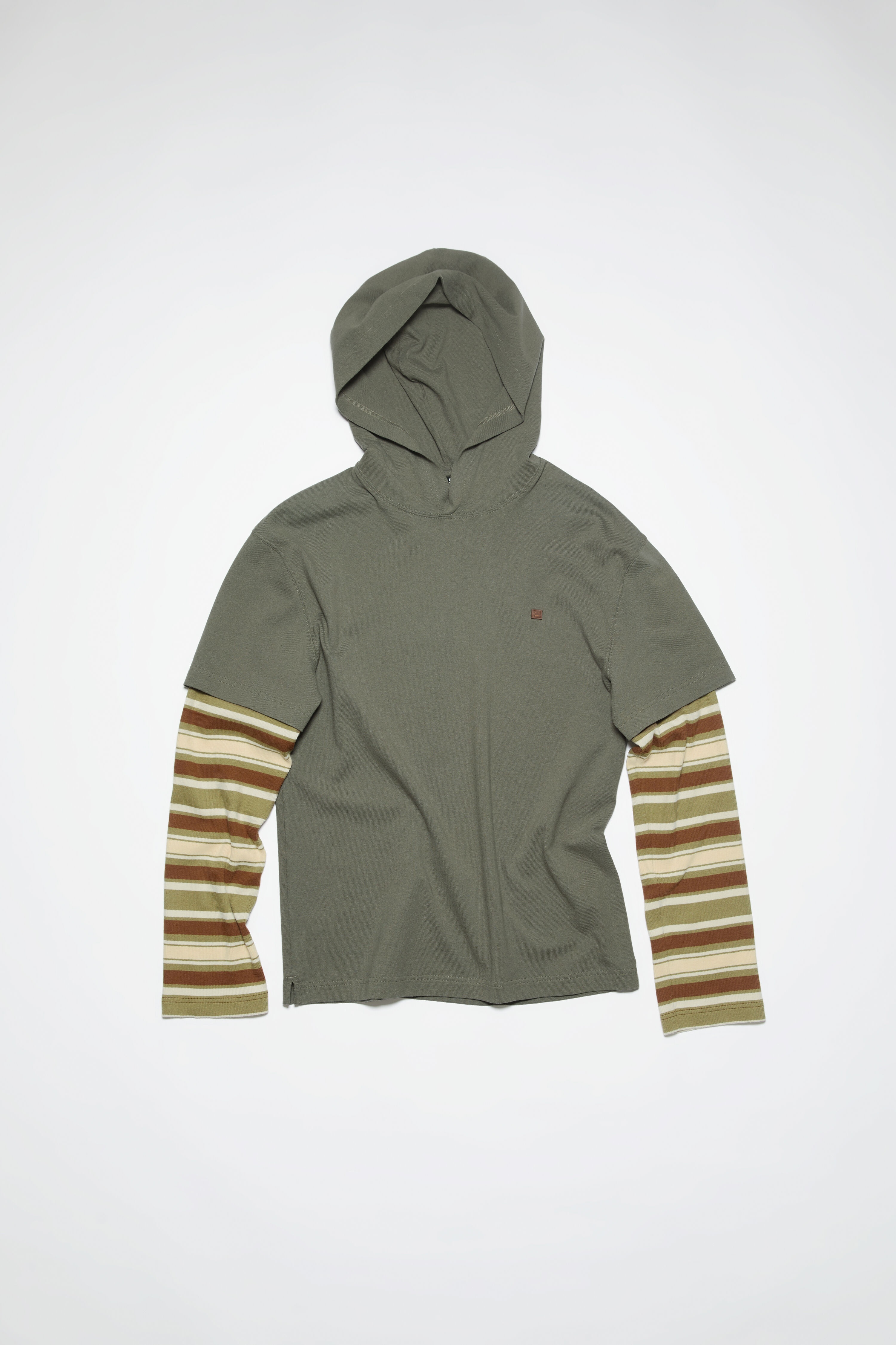 Hooded layered sweater- Regular fit - Storm grey - 5