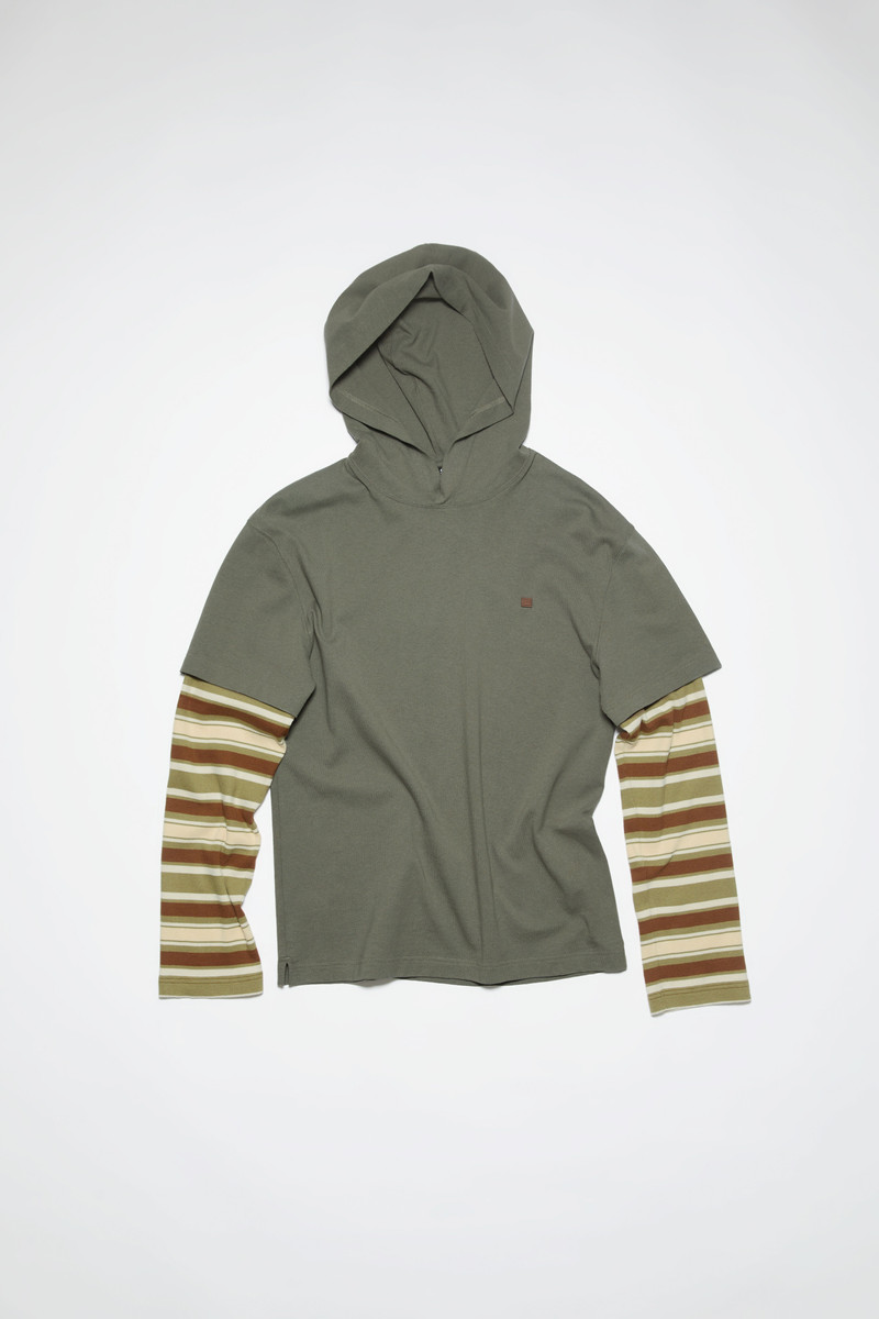 Hooded layered sweater- Regular fit - Storm grey 5