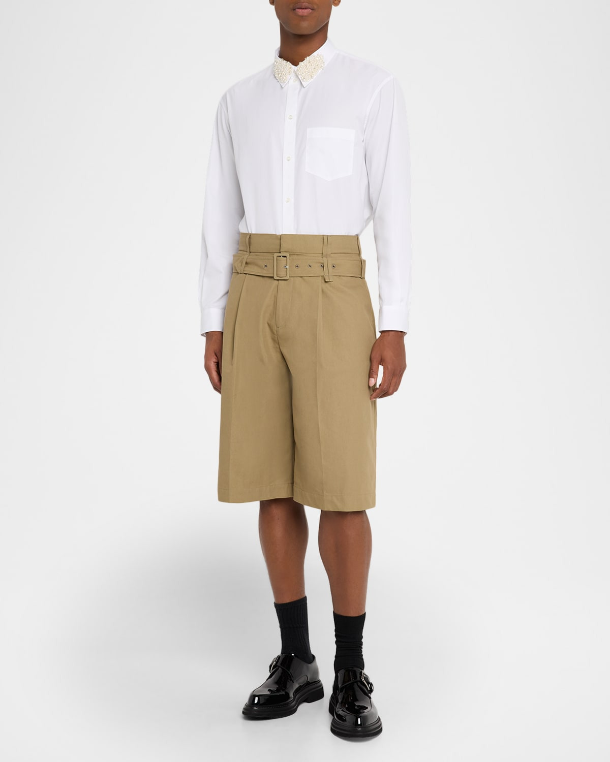 Men's Wide-Leg Multi-Belt Loop Shorts - 2