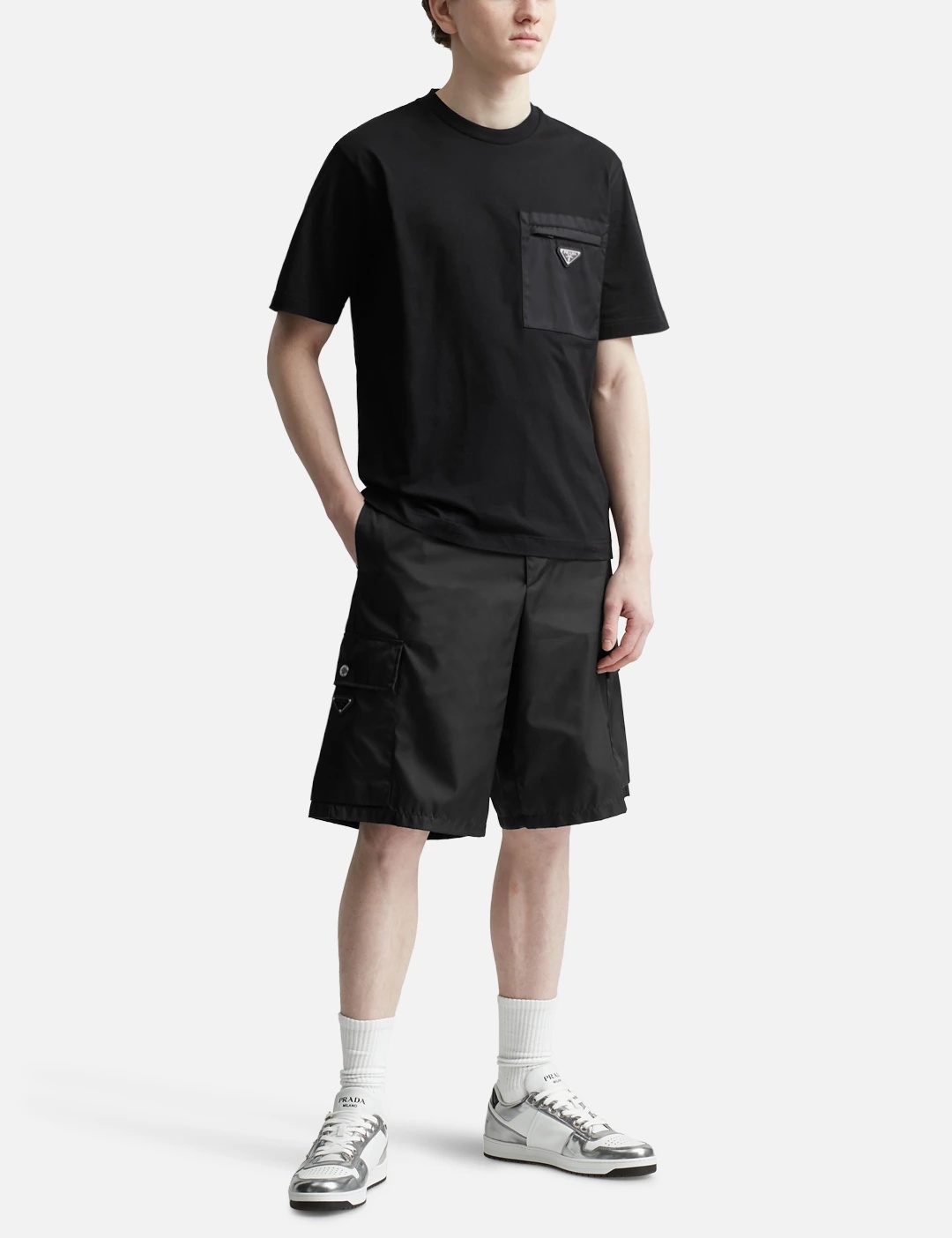 Prada RE-NYLON CARGO SHORTS | REVERSIBLE