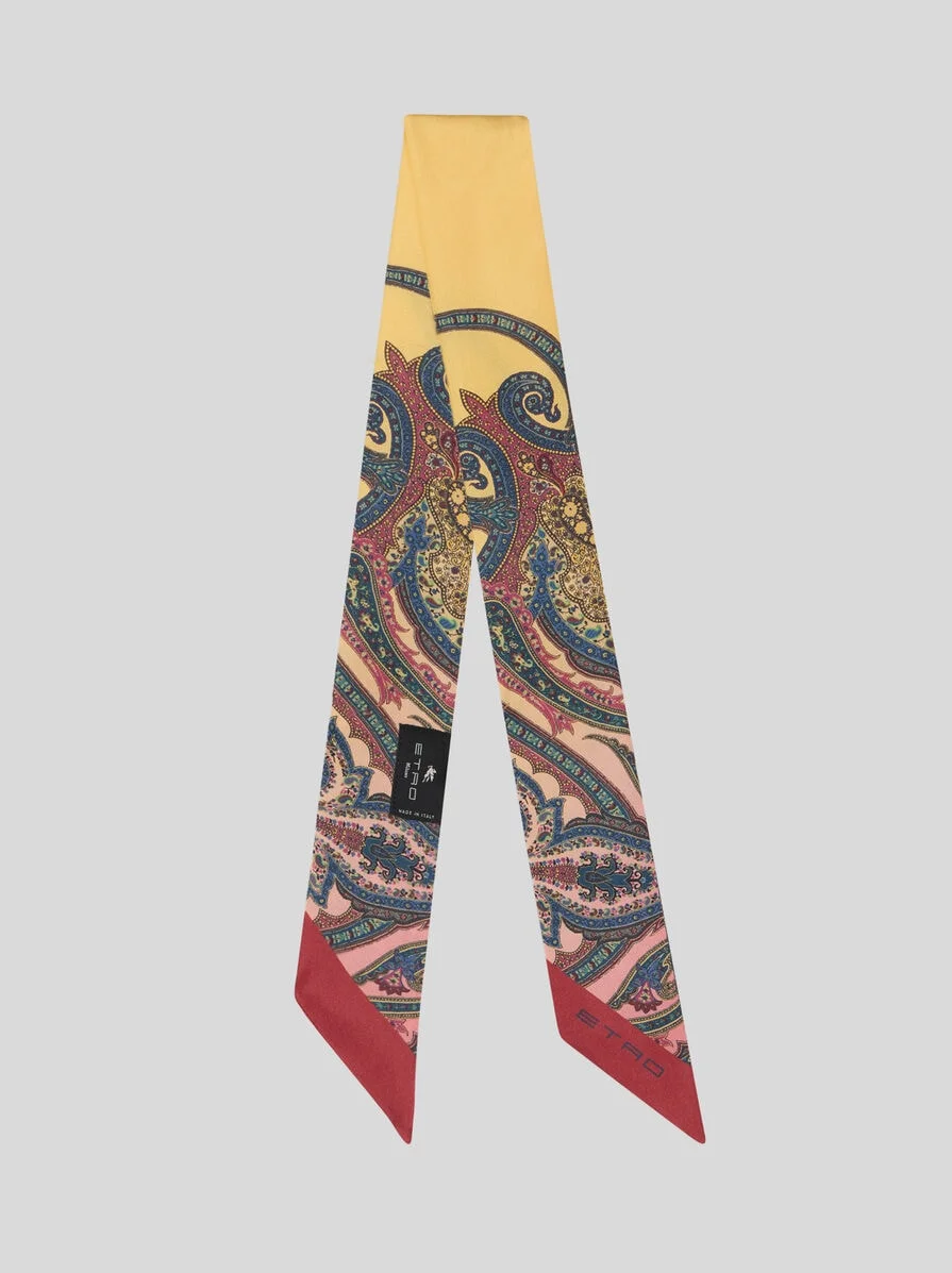 SILK TWILL PAISLEYINA WITH PLACED PAISLEY PRINT - 1
