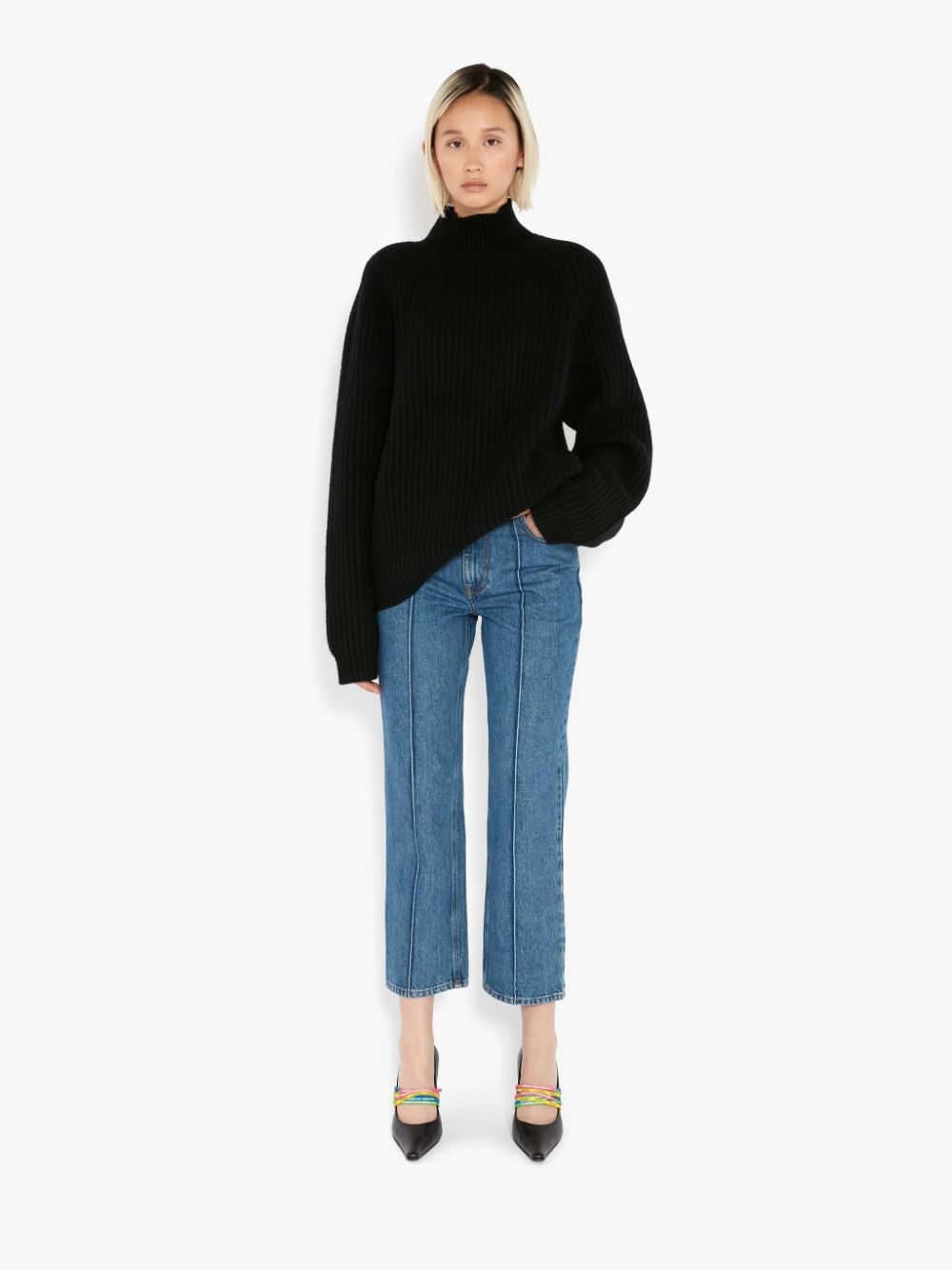 RAGLAN SLEEVE TURTLENECK JUMPER - 5