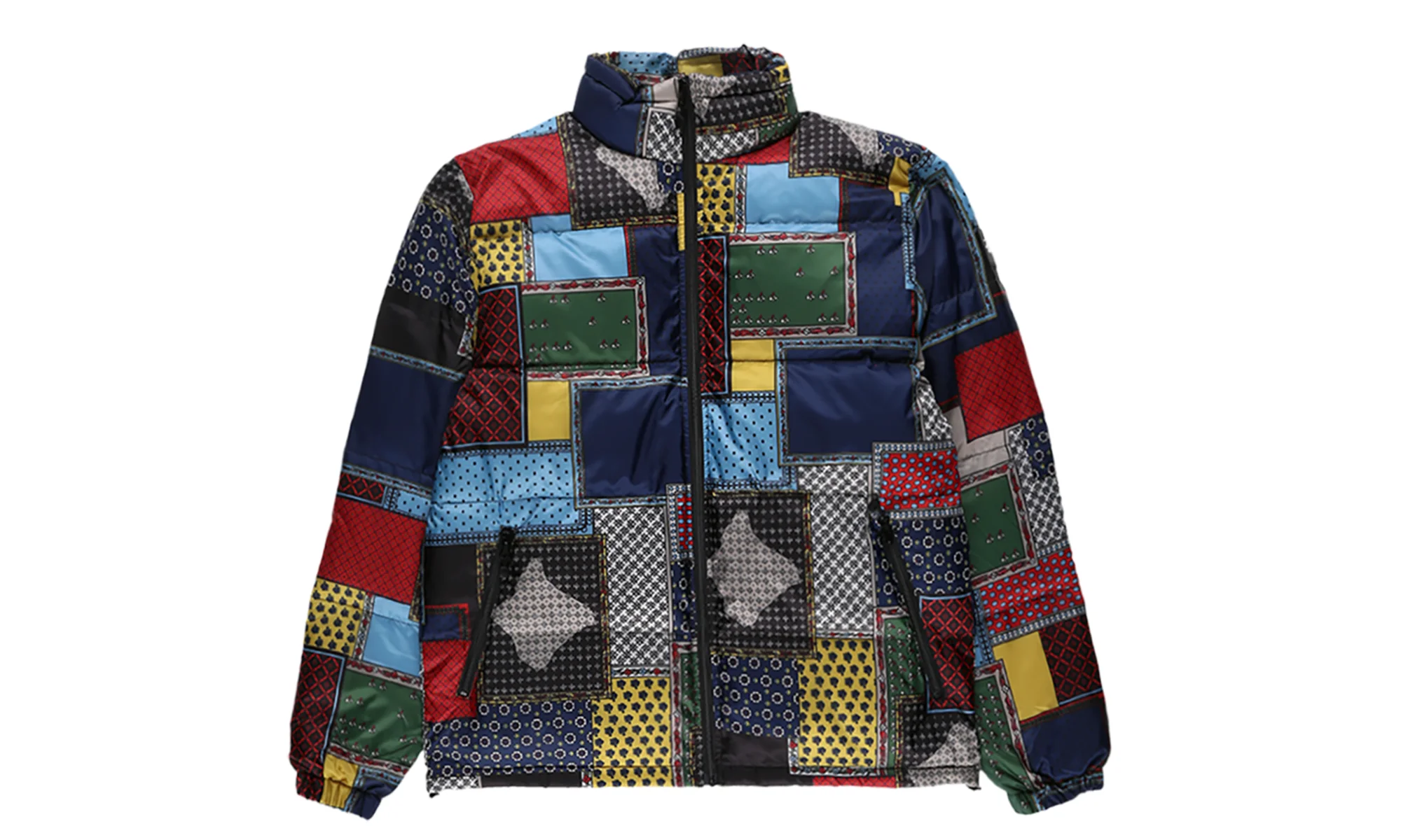 Puffer Patchwork Jacket "Multi" STUS75 - 1