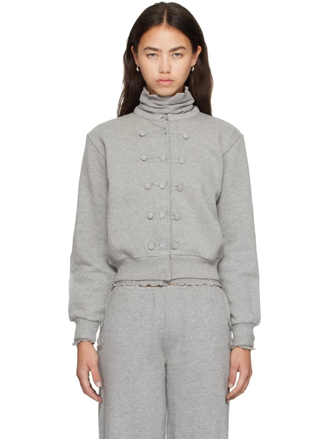 Gray Nube Cardigan - 1