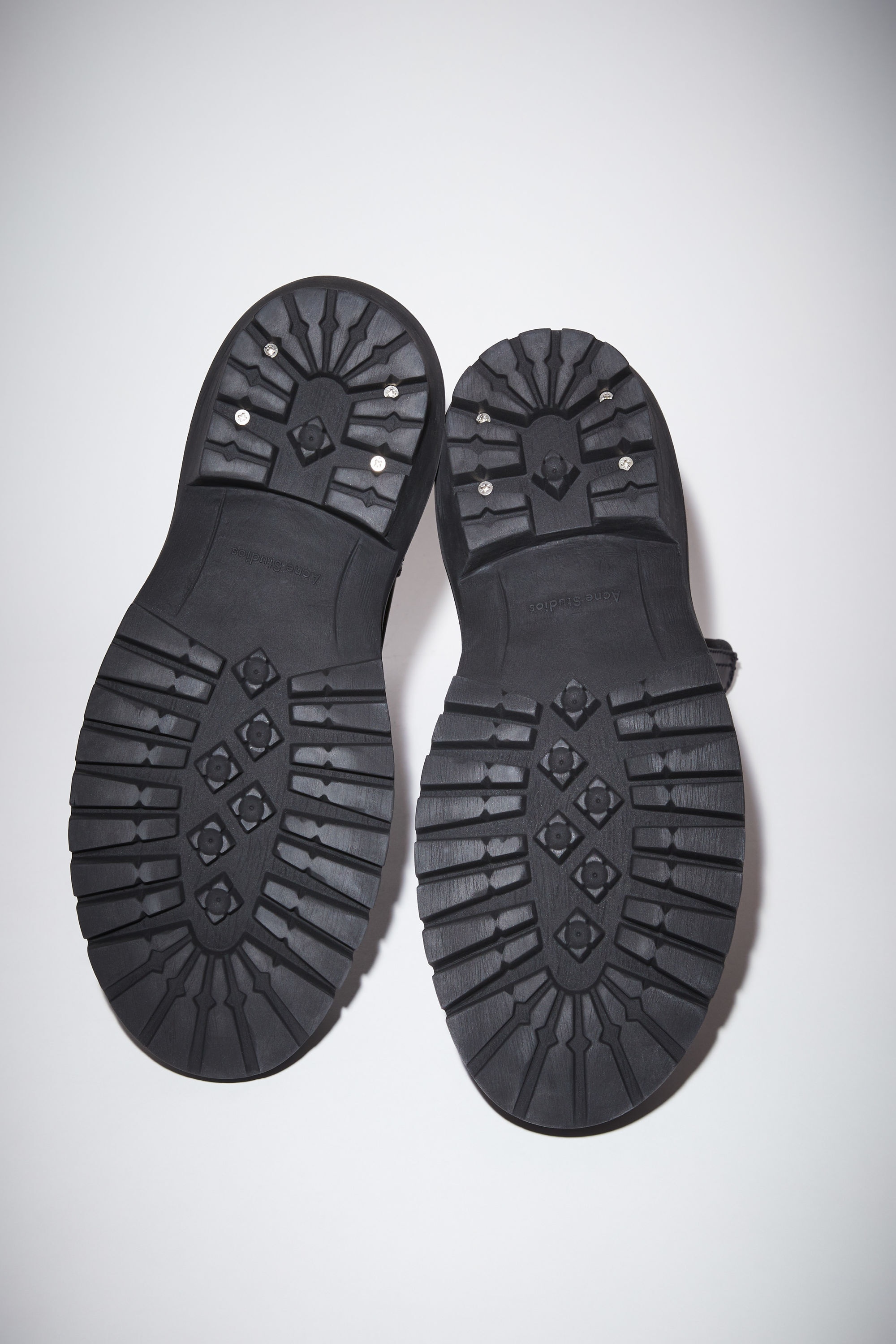 Lug sole ankle boots - Black/black - 2