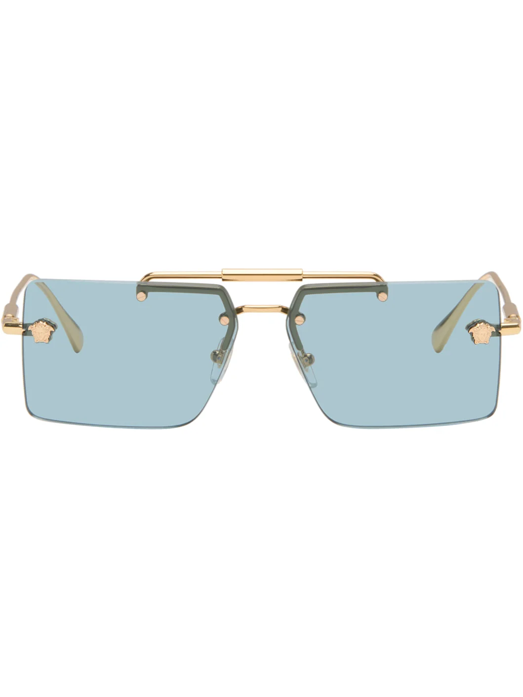 Gold Medusa Glam Sunglasses - 1