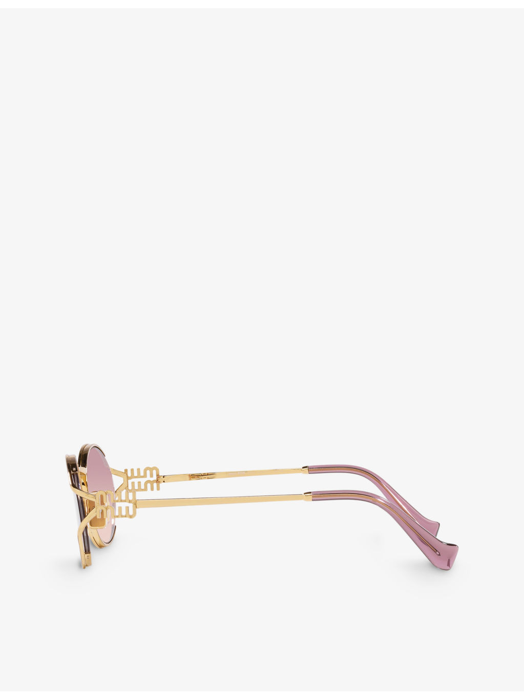 MU 52YS round-frame tinted-lens metal sunglasses - 4