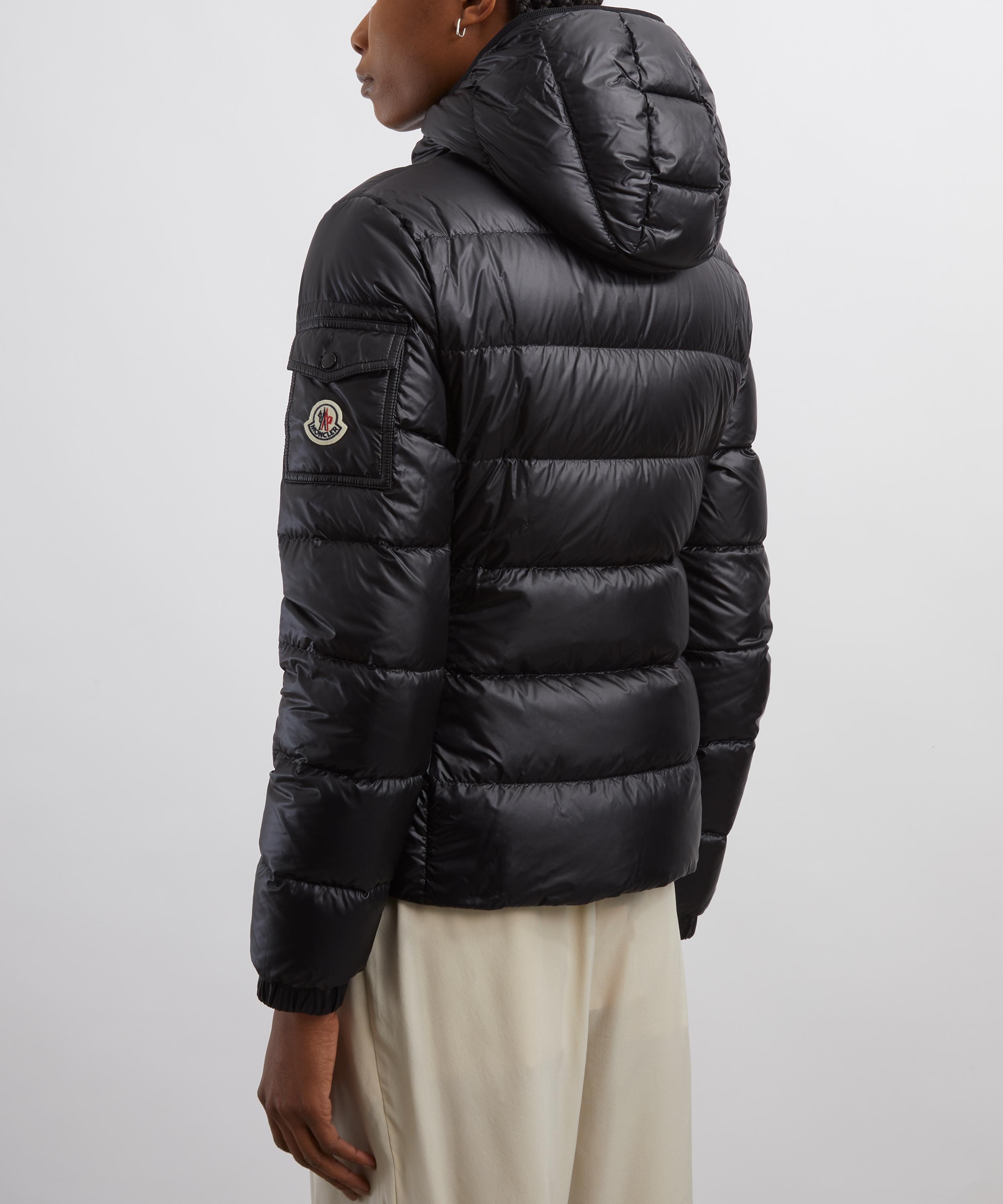 Black Gles Hooded Short Down Jacket - 4
