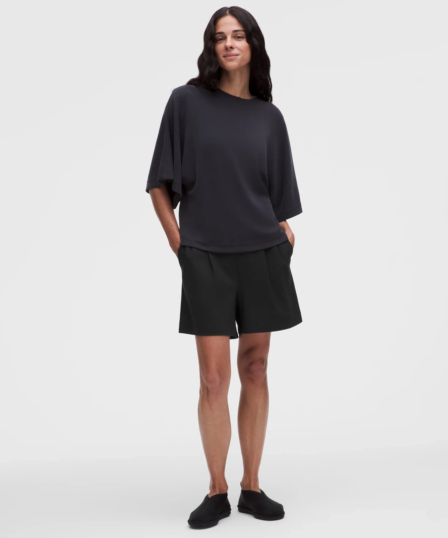 Daydrift Pleated High-Rise Short 5" - 1