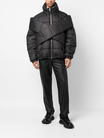 GmbH padded crossover-design jacket outlook