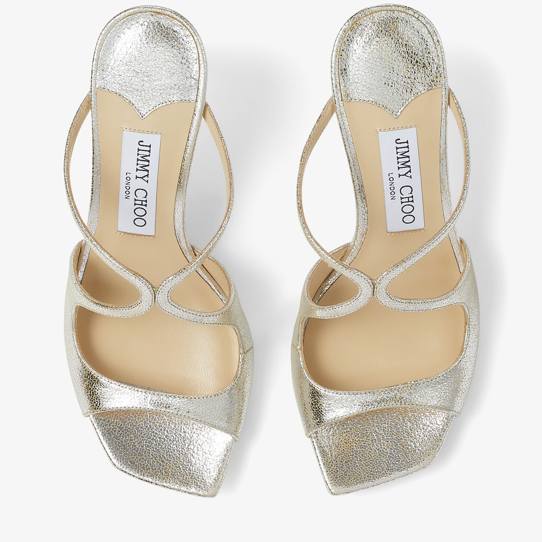 Anise 75
Champagne Glitter Leather Mules - 4