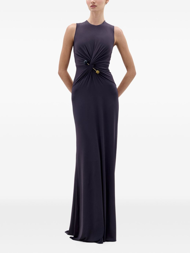 SILVIA TCHERASSI Nala twisted-knot maxi dress outlook