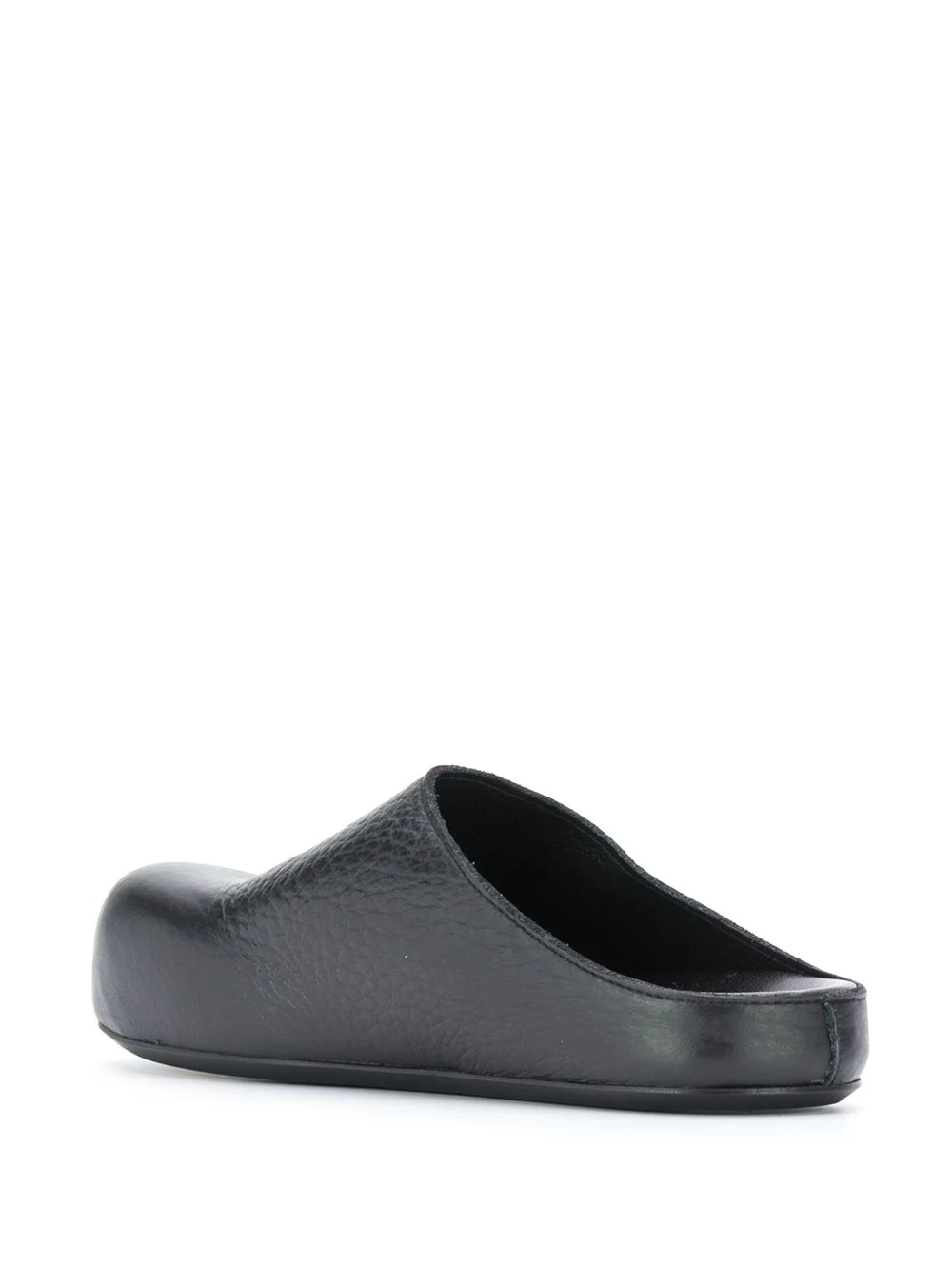 slip-on leather clogs - 3