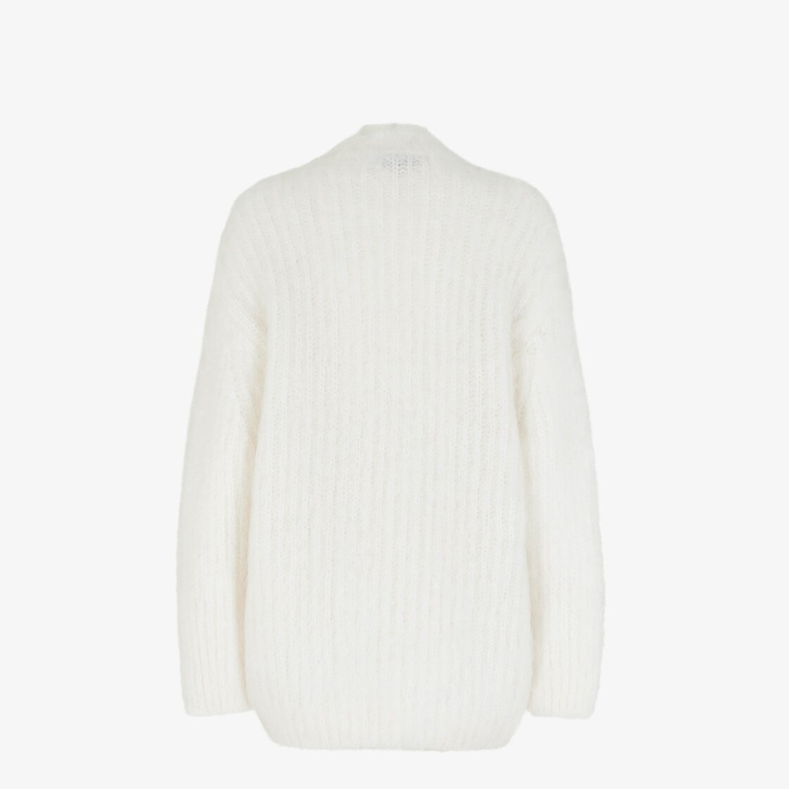 White mohair cardigan - 2