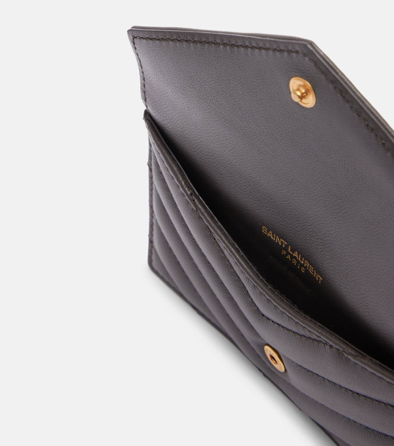 SAINT LAURENT Cassandre matelassé leather card holder outlook