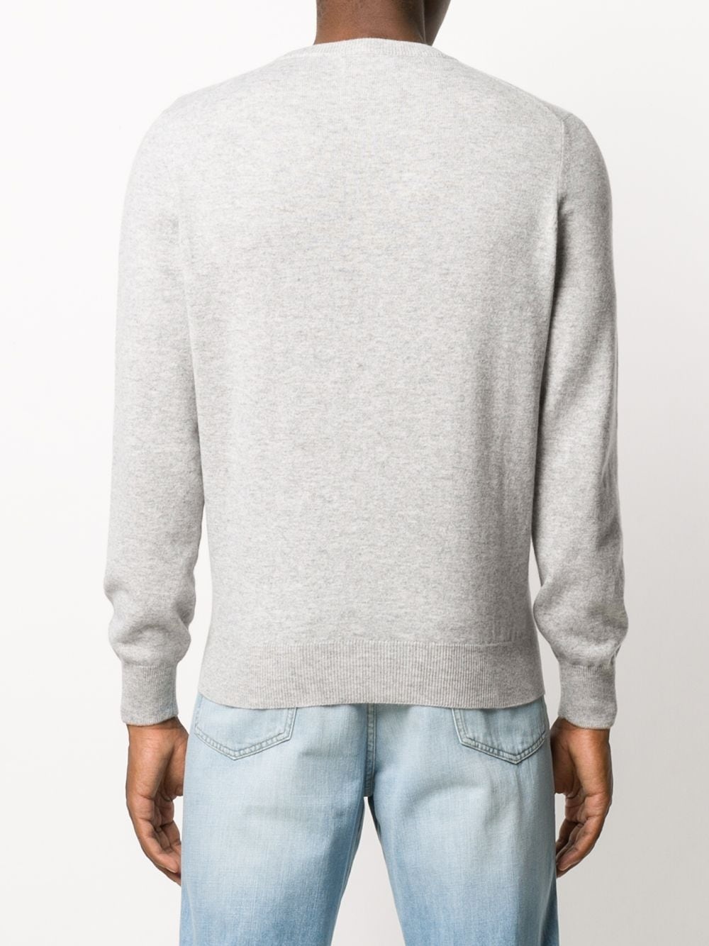 crew-neck cashmere pullover - 4