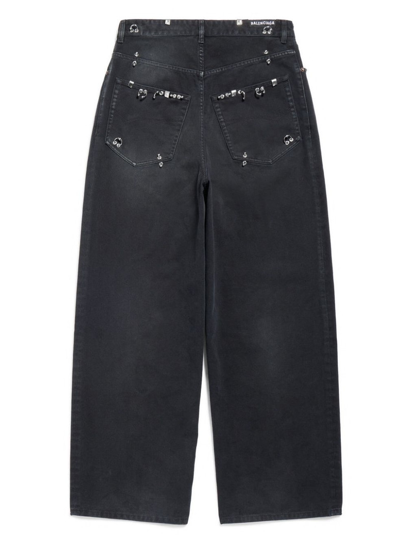 mid-rise wide-leg jeans 5