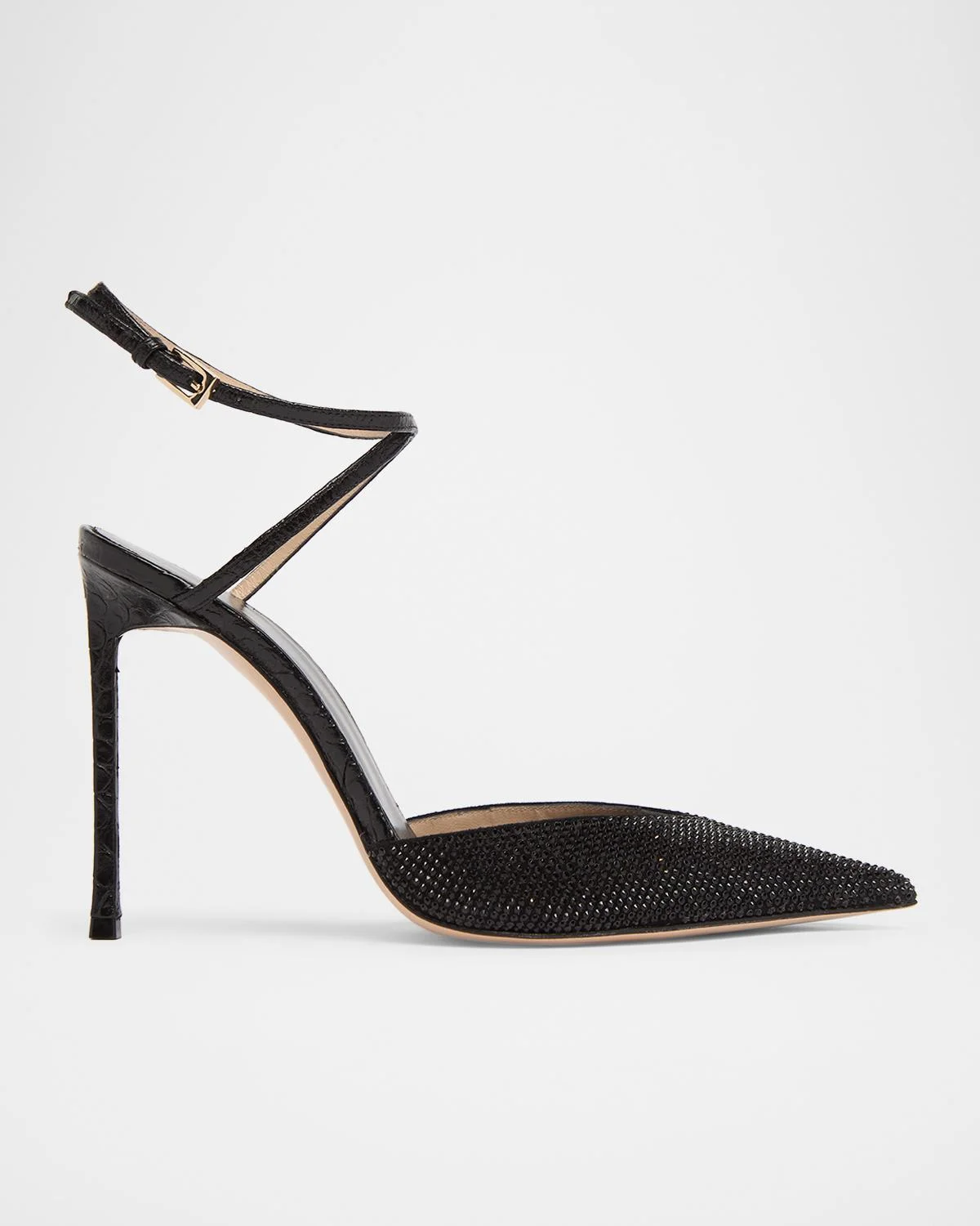 Selen 105MM Embellished Leather Pumps - 1