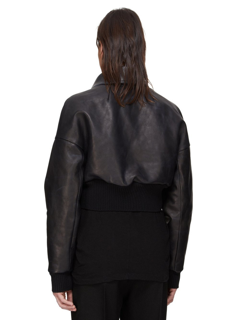 Black Concordians Dracucollar Leather Jacket 3