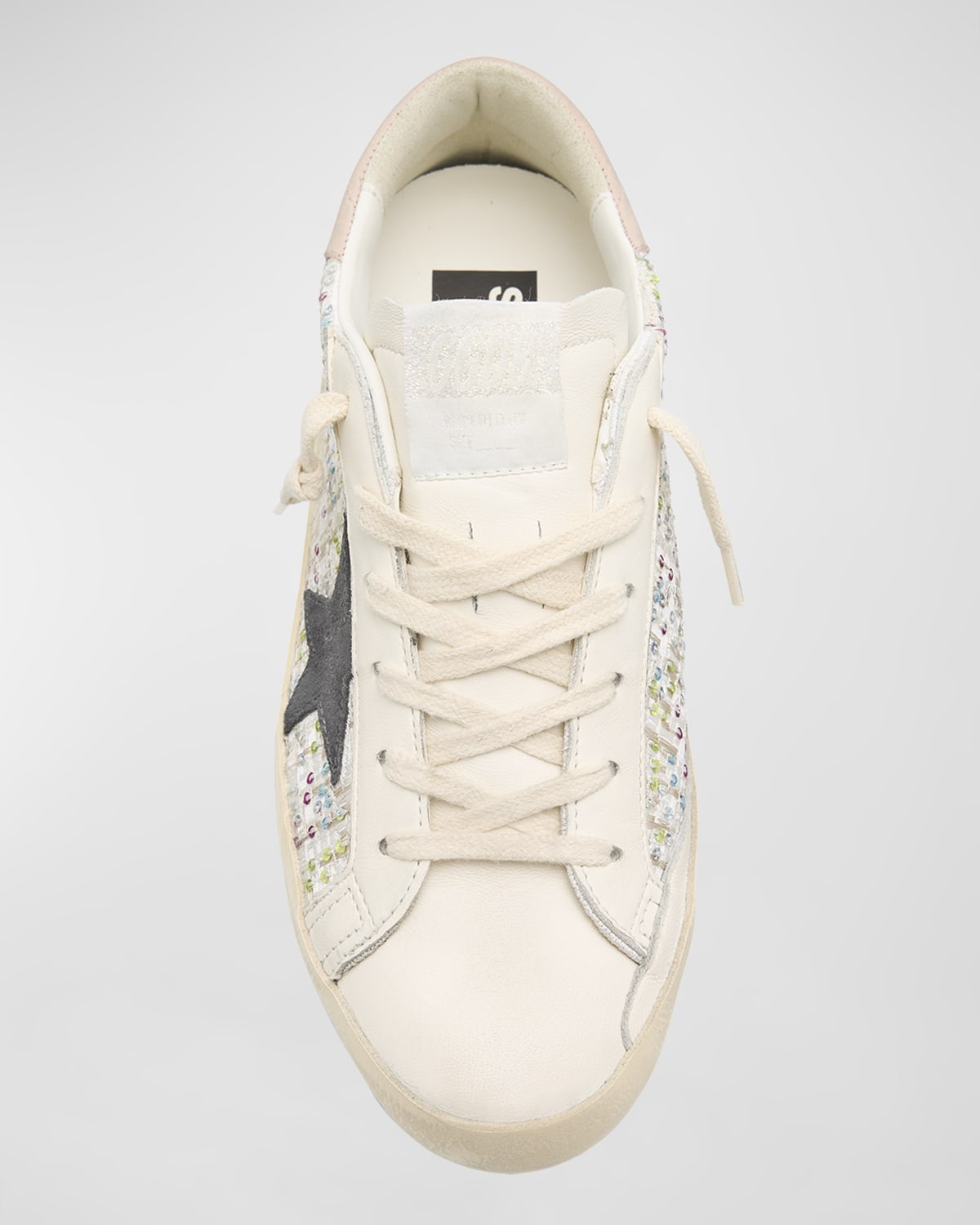 Superstar Sequin Leather Low-Top Sneakers - 5