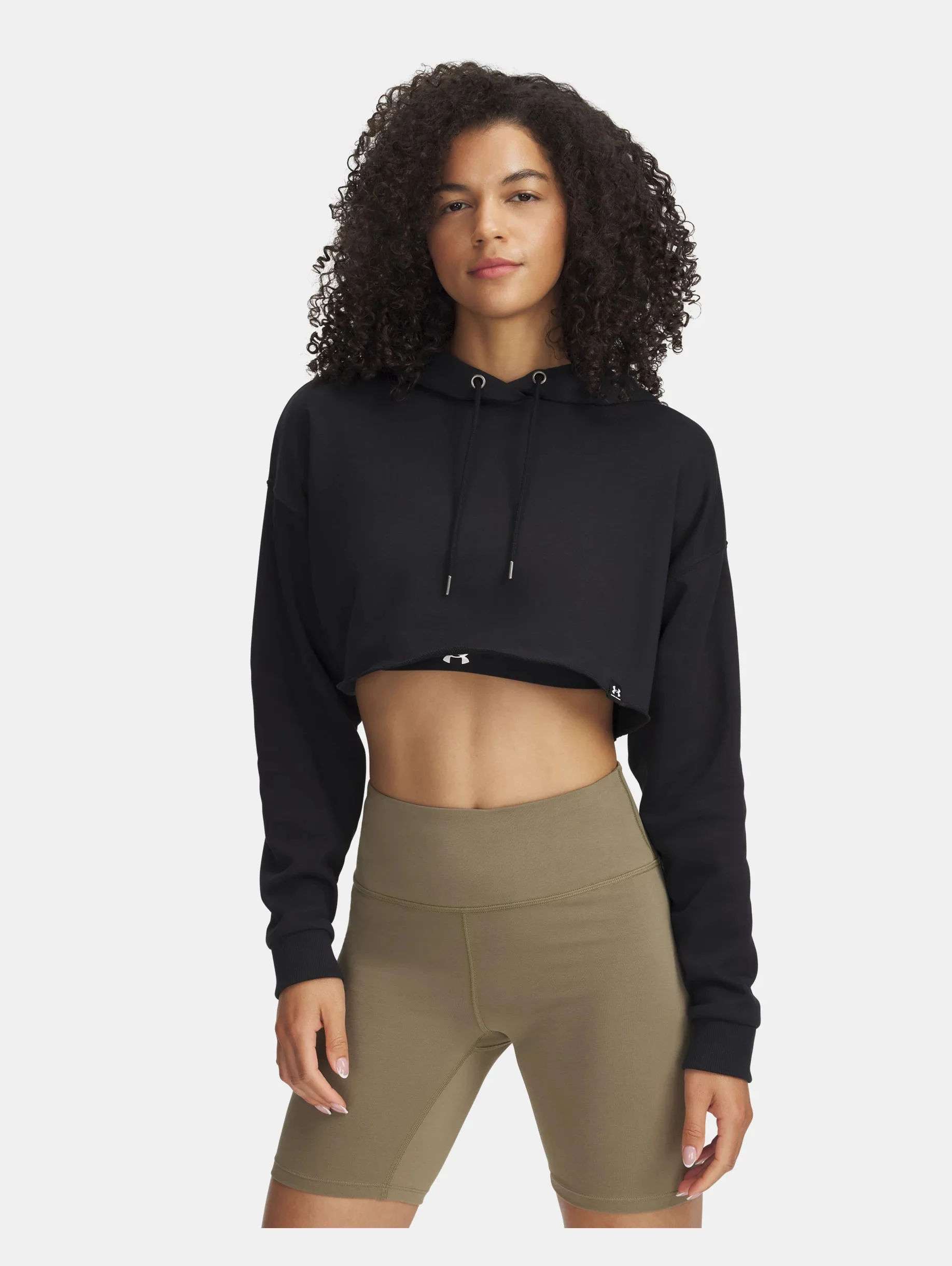 Women's UA Icon Terry Crop Hoodie - 1