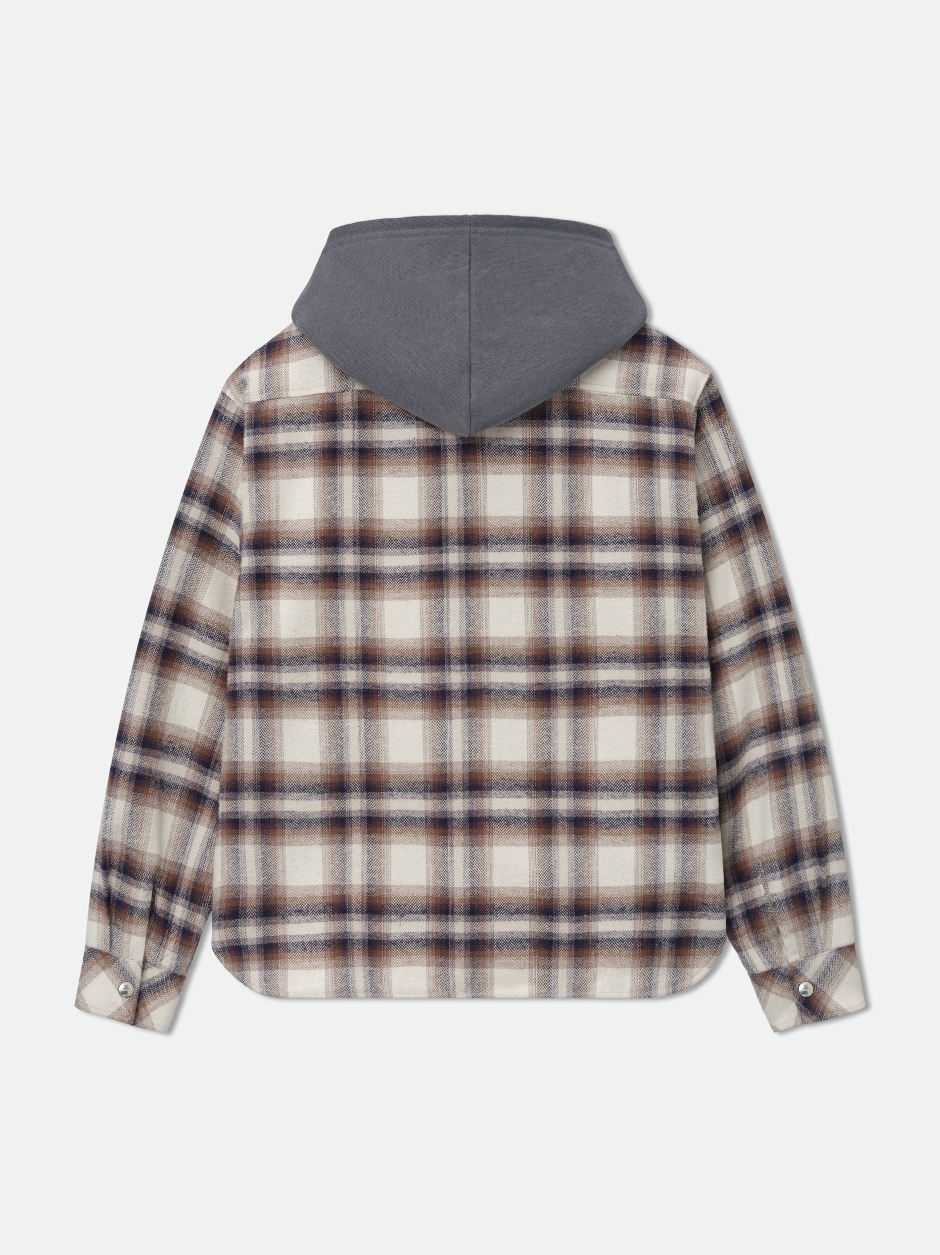 HOODED FLANNEL JACKET - 3