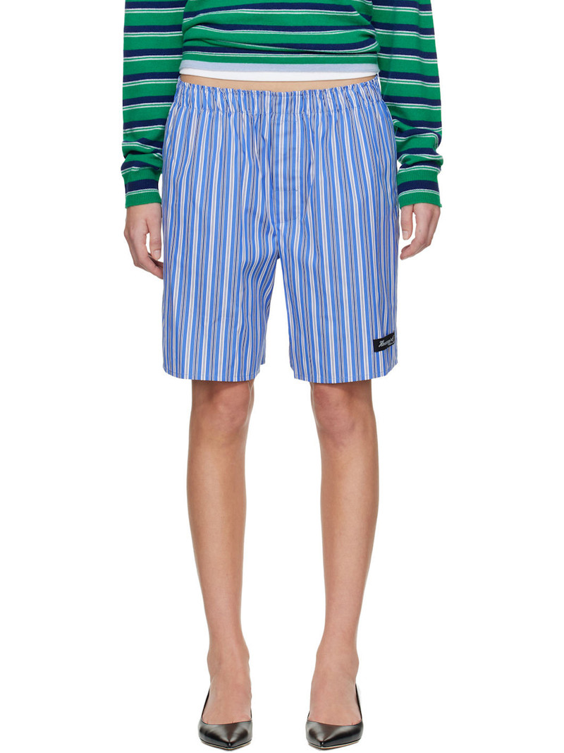 Blue Long Boxer Shorts 1
