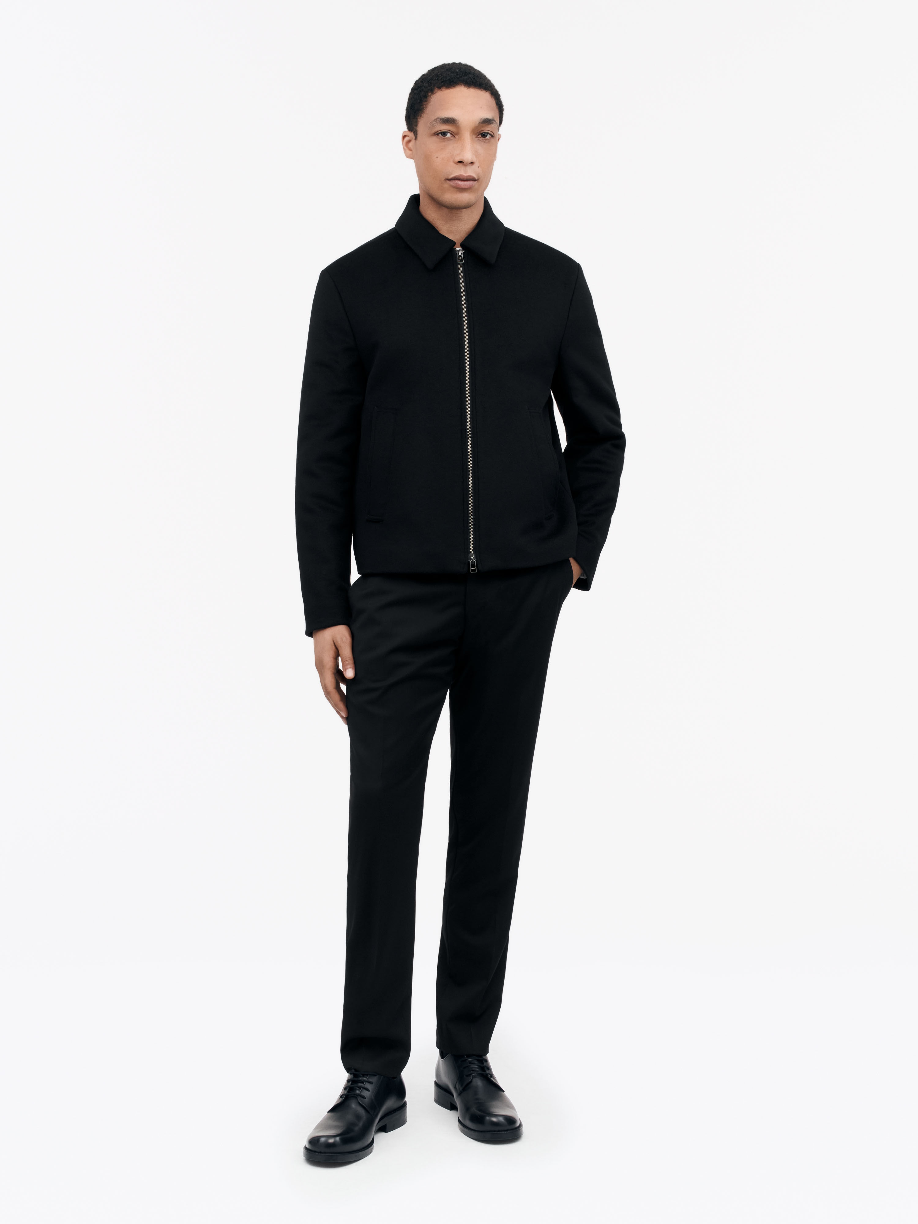 Elmeri Zip-Up Wool Blend Jacket - 2