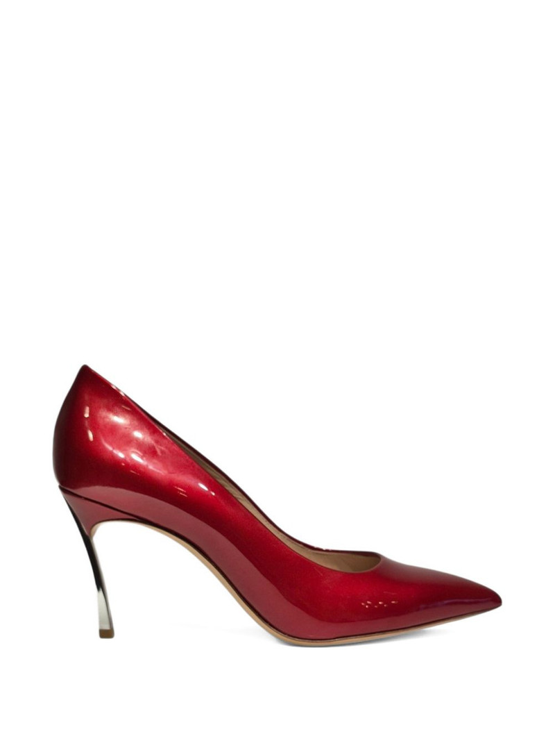 pointed-toe stiletto heeled pumps 1