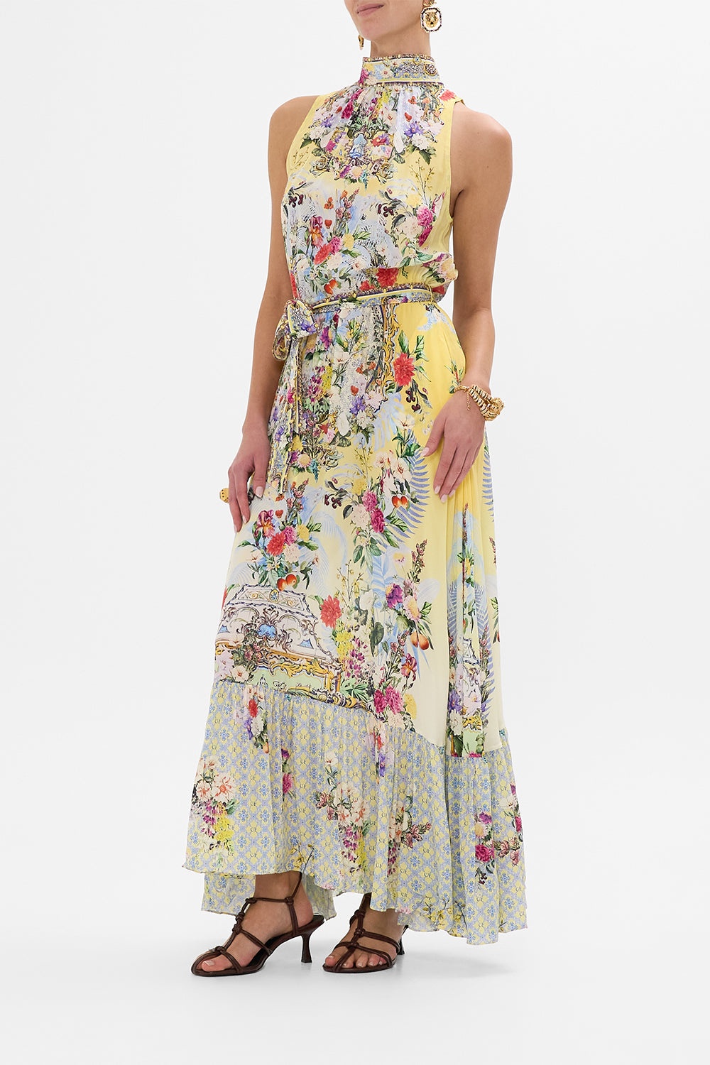 NECKTIE DRESS WITH ELASTICATED WAIST - 4