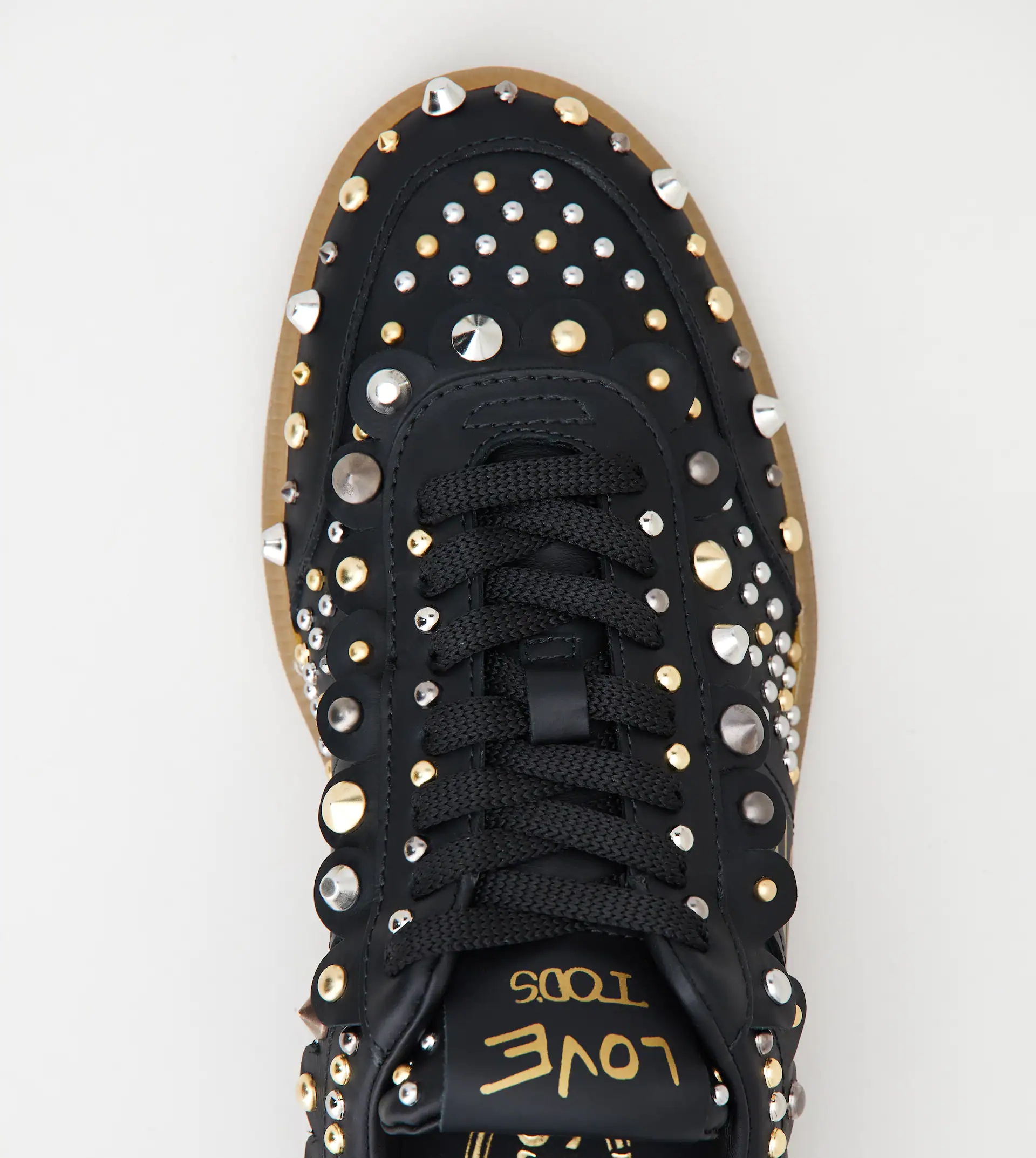 SNEAKERS IN LEATHER - BLACK - 4