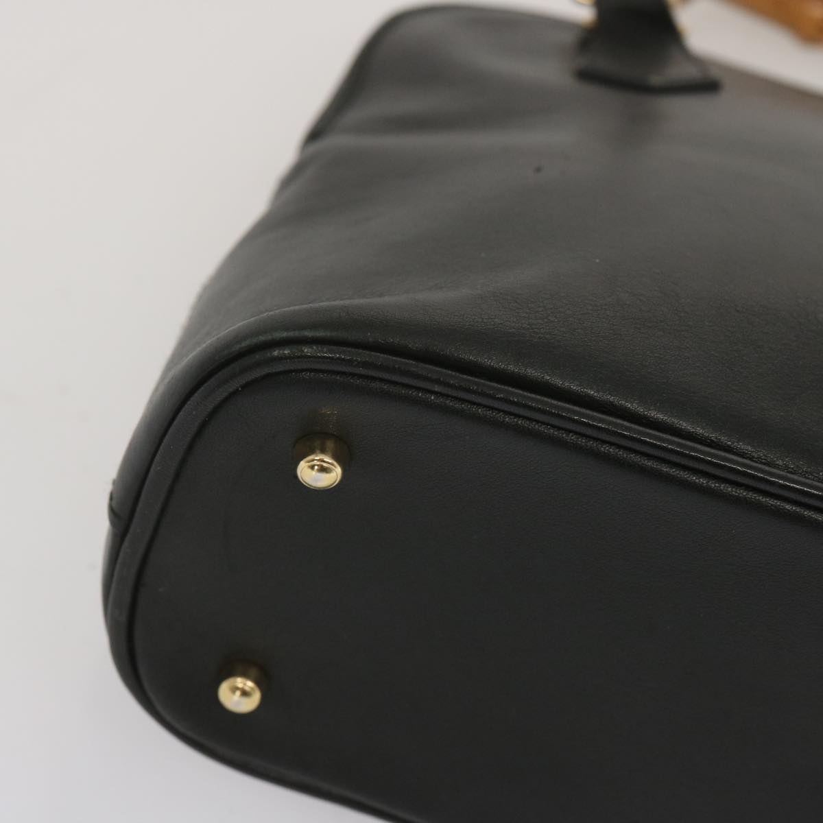 GUCCI Bamboo Hand Bag Leather Black 000 2122 000 2122 - 8