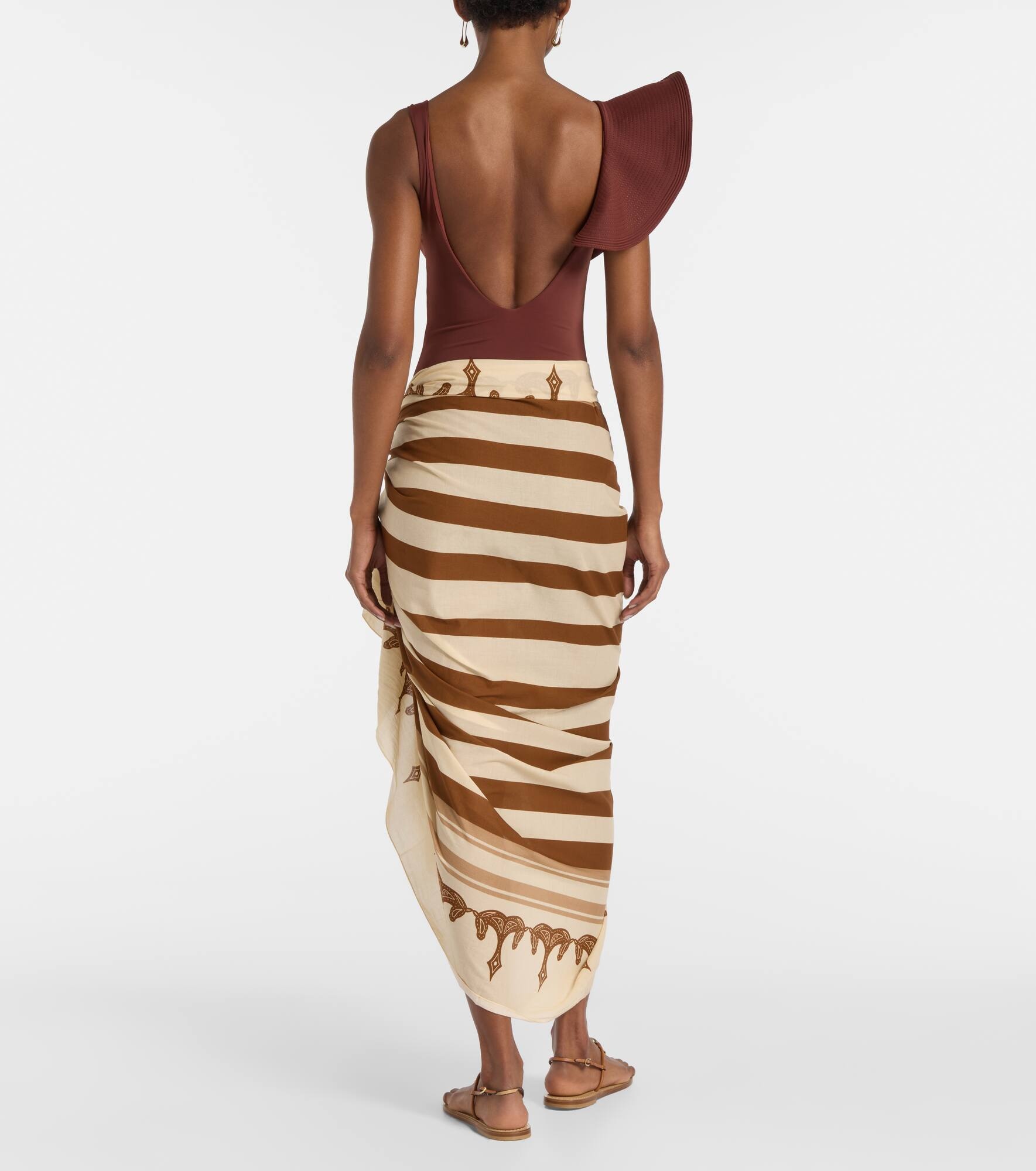 Cotton printed beach cover-up - 3