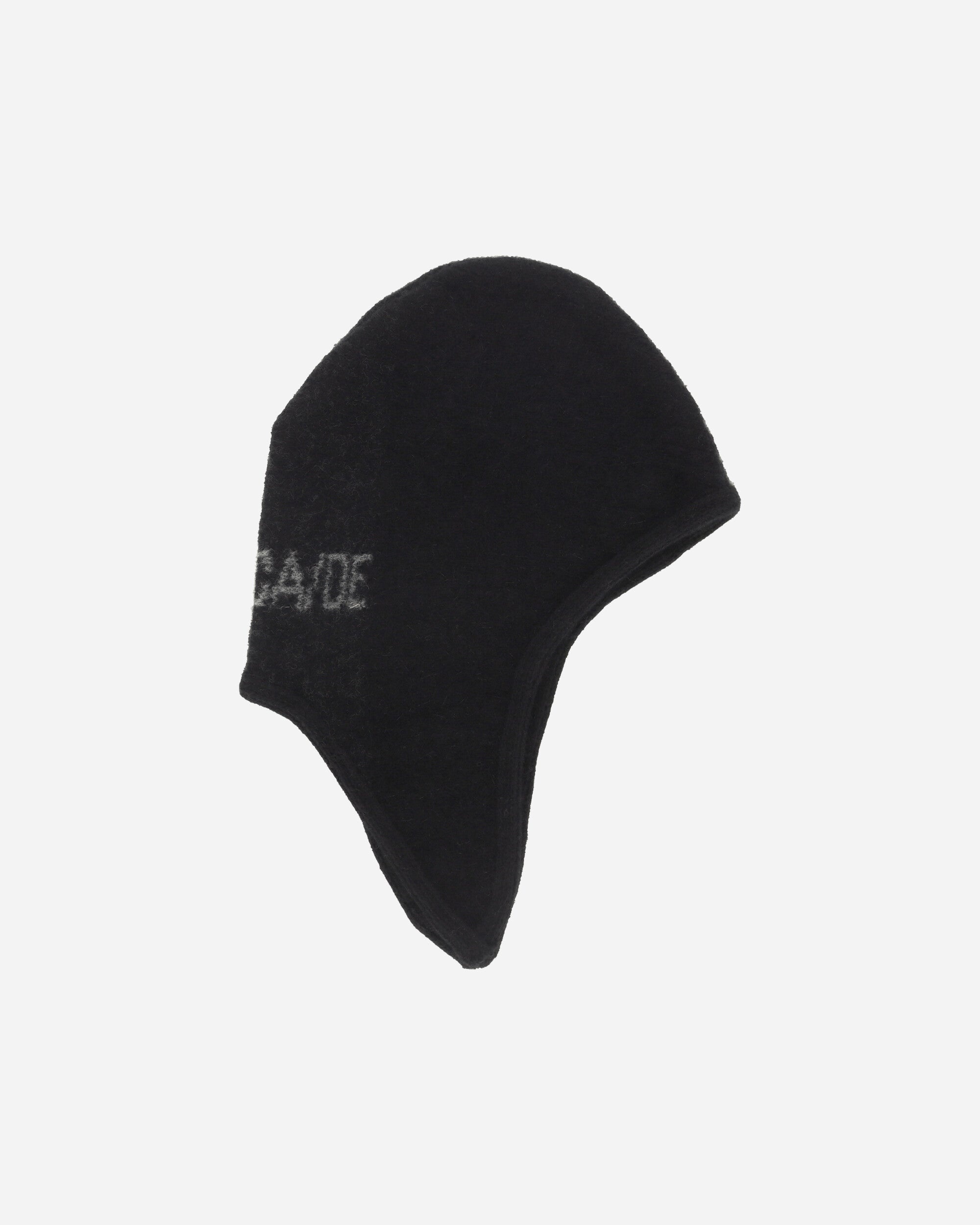 Knitted Logo Helmet Hat Black - 4