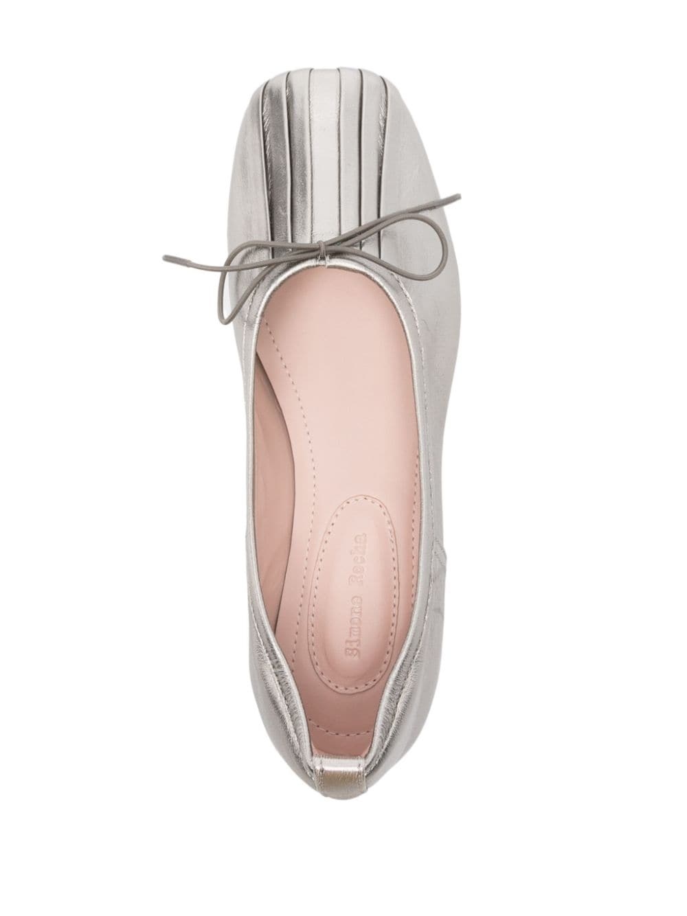 pleated toe ballerina shoes - 4