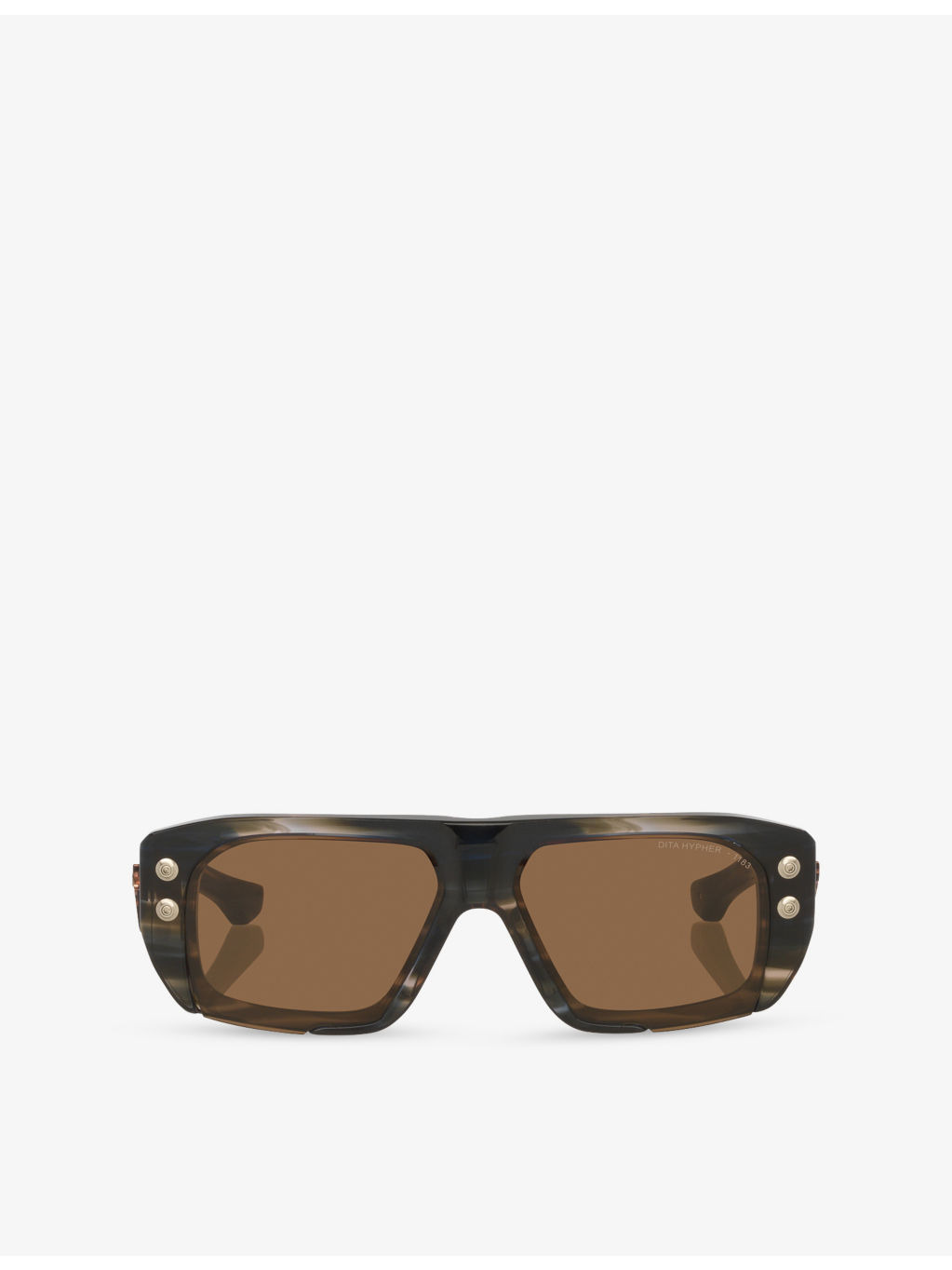 D4000477 Hyper-1183 Rectangular-Frame Acetate Sunglasses - 1
