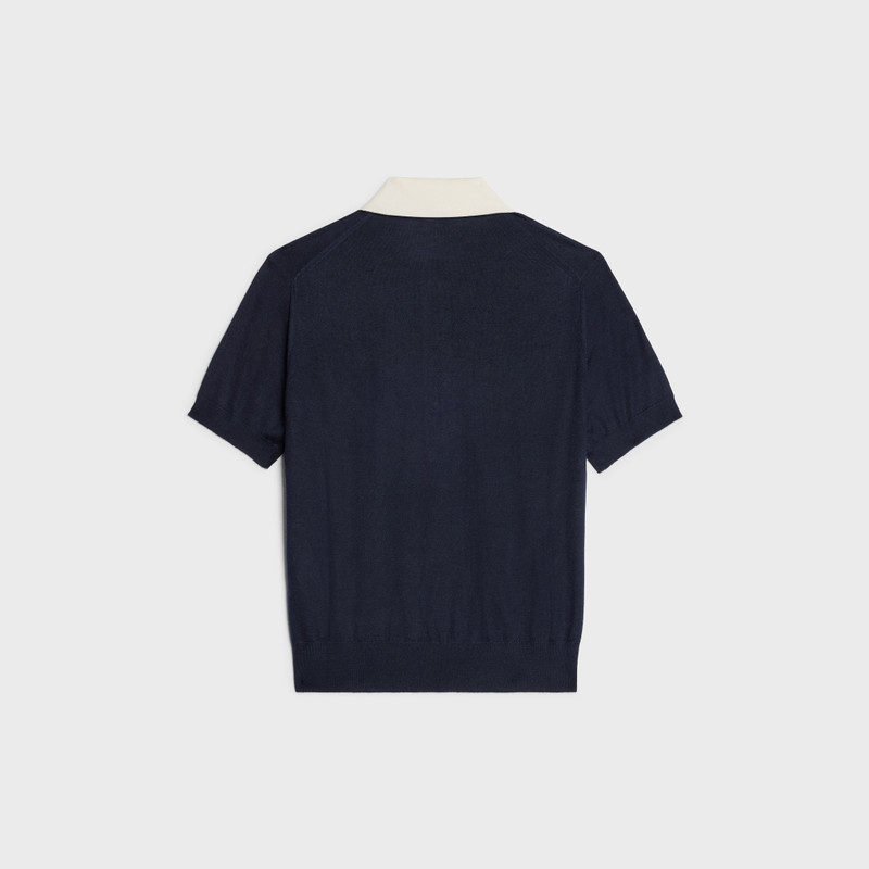 CELINE polo sweater IN fine cashmere silk outlook