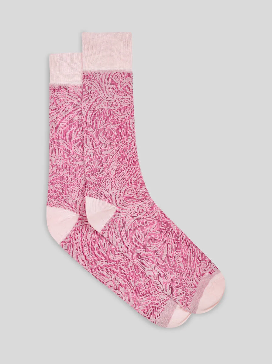 PAISLEY JACQUARD SOCKS - 1