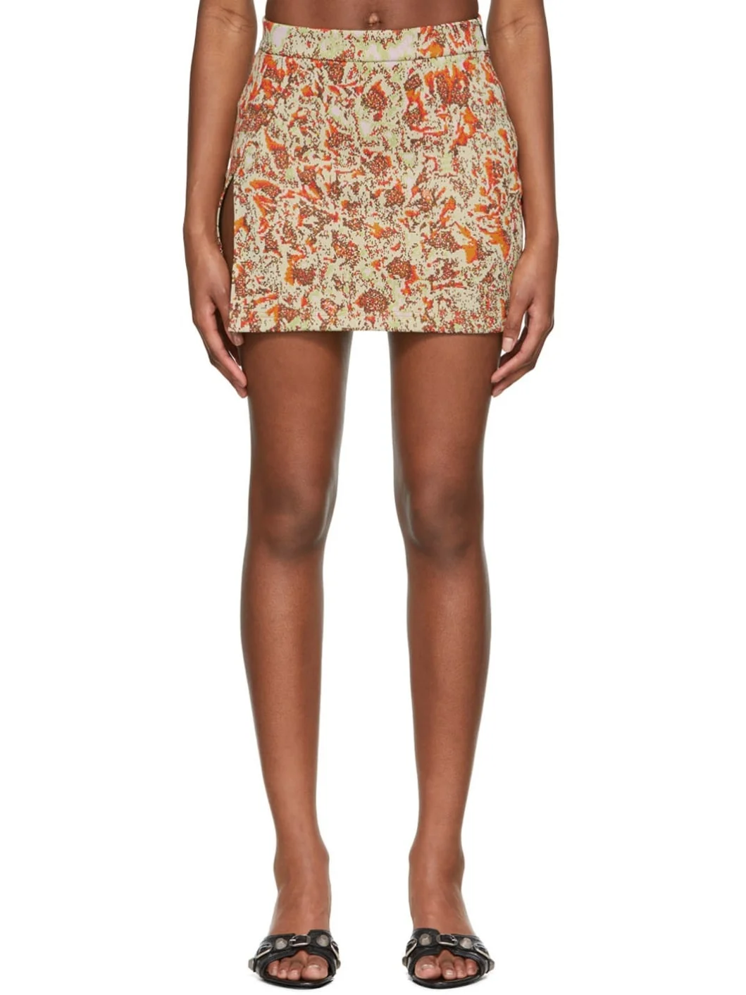 Multicolor Nylon Mini Skirt - 1