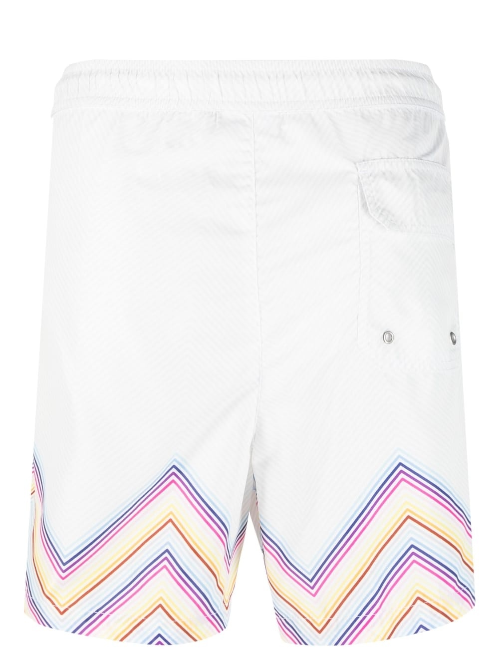 zig-zag print beach shorts - 2