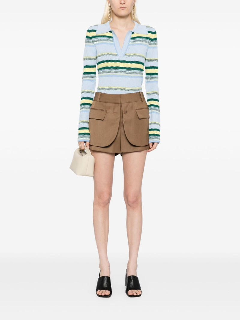 Monse striped-jacquard top outlook