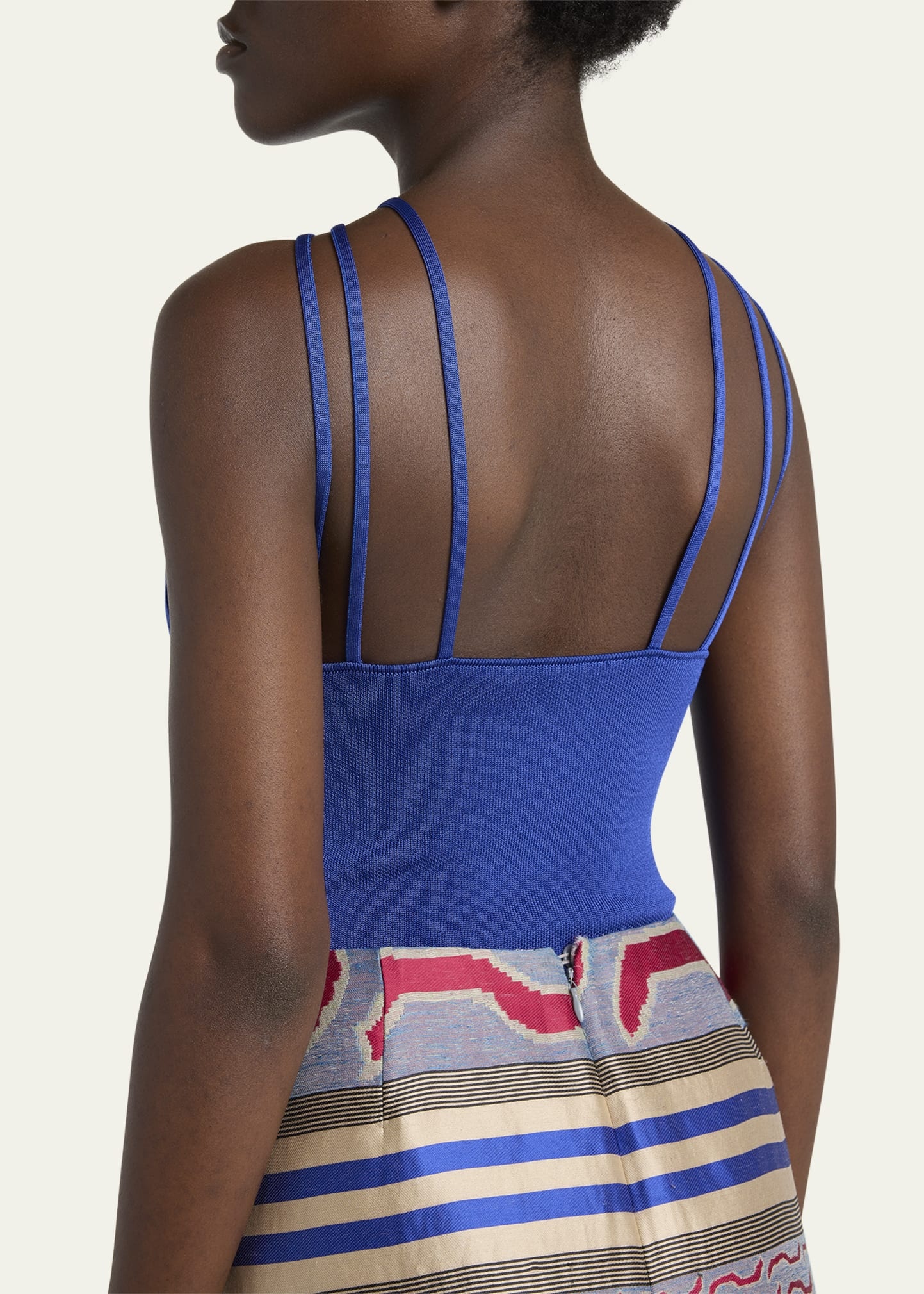 High-Neck Strappy Tank Top - 5