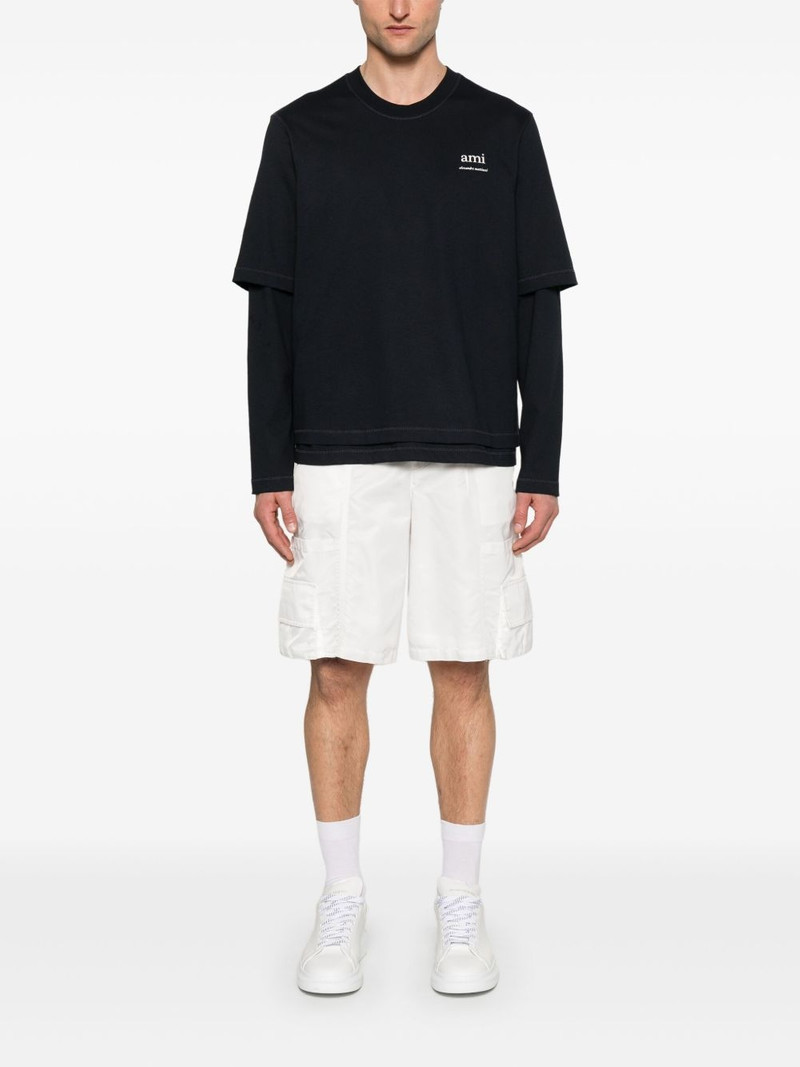 AMI Paris logo-print T-shirt outlook