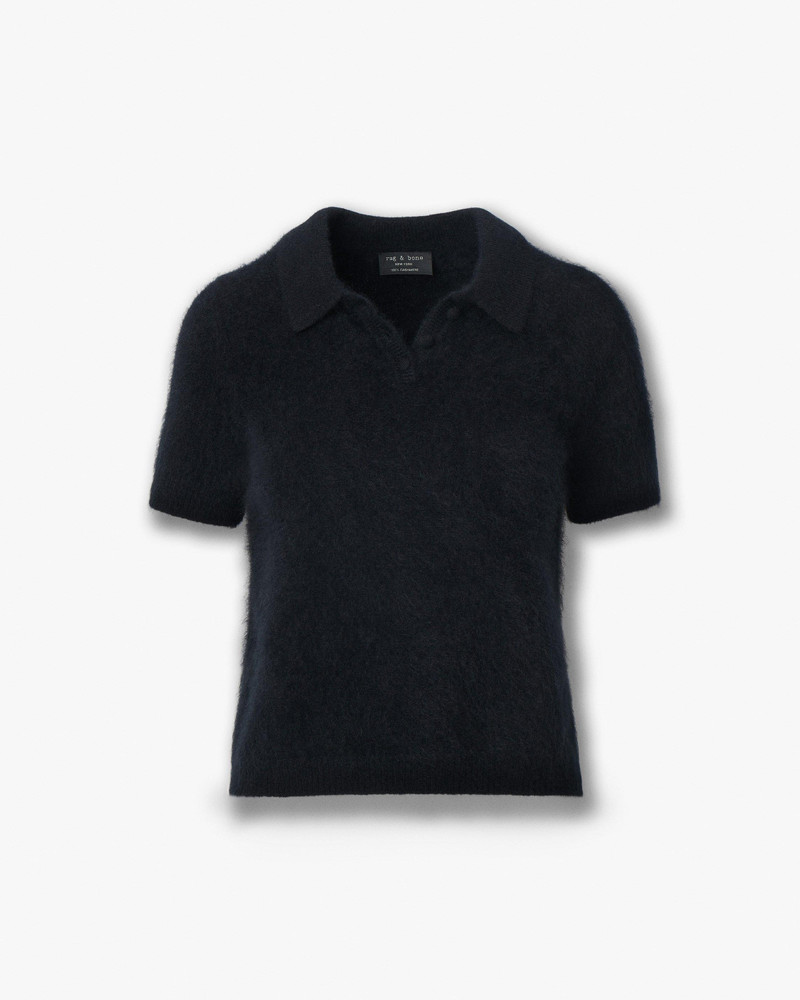 Jada Brushed Cashmere Polo 1