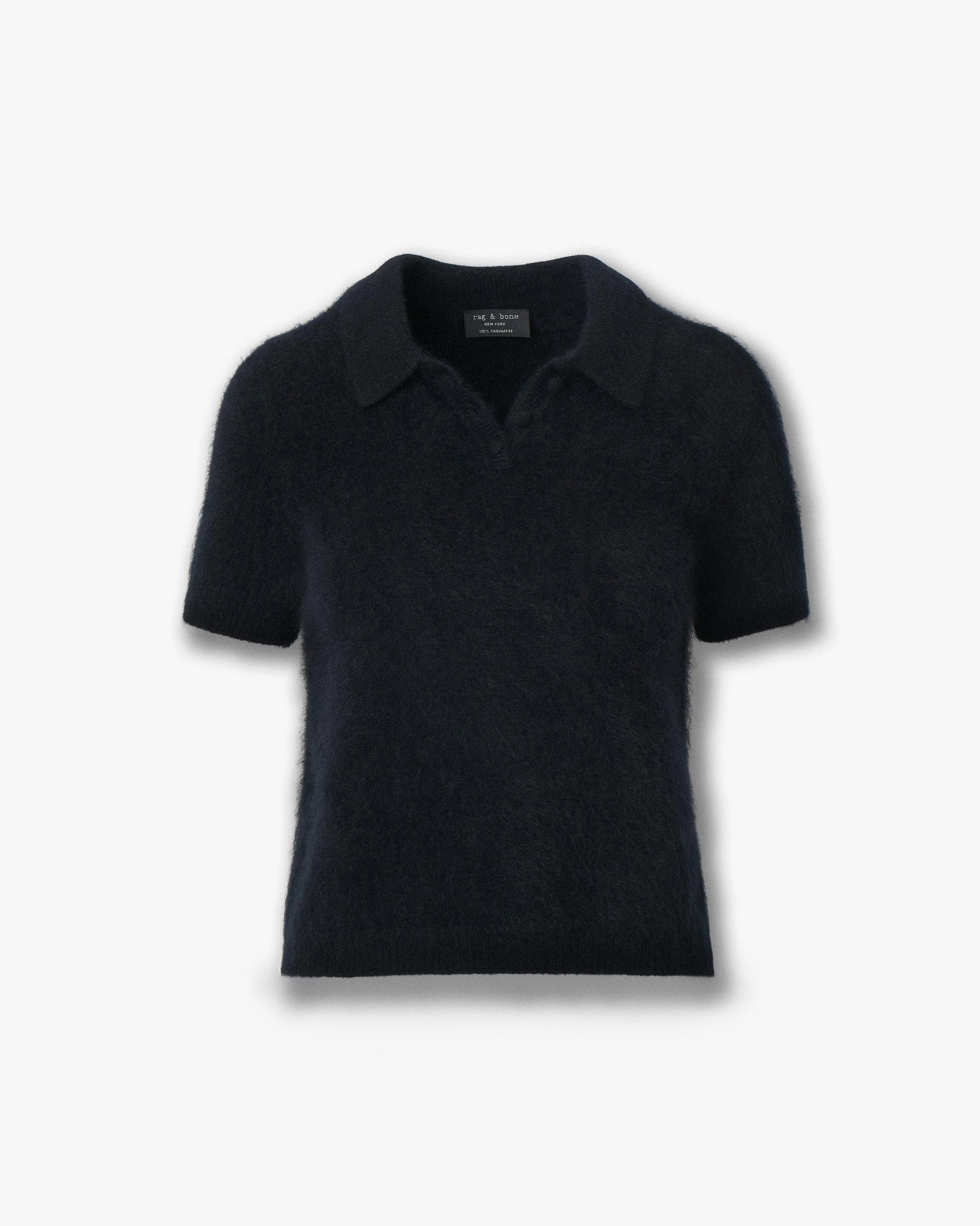 Jada Brushed Cashmere Polo - 1