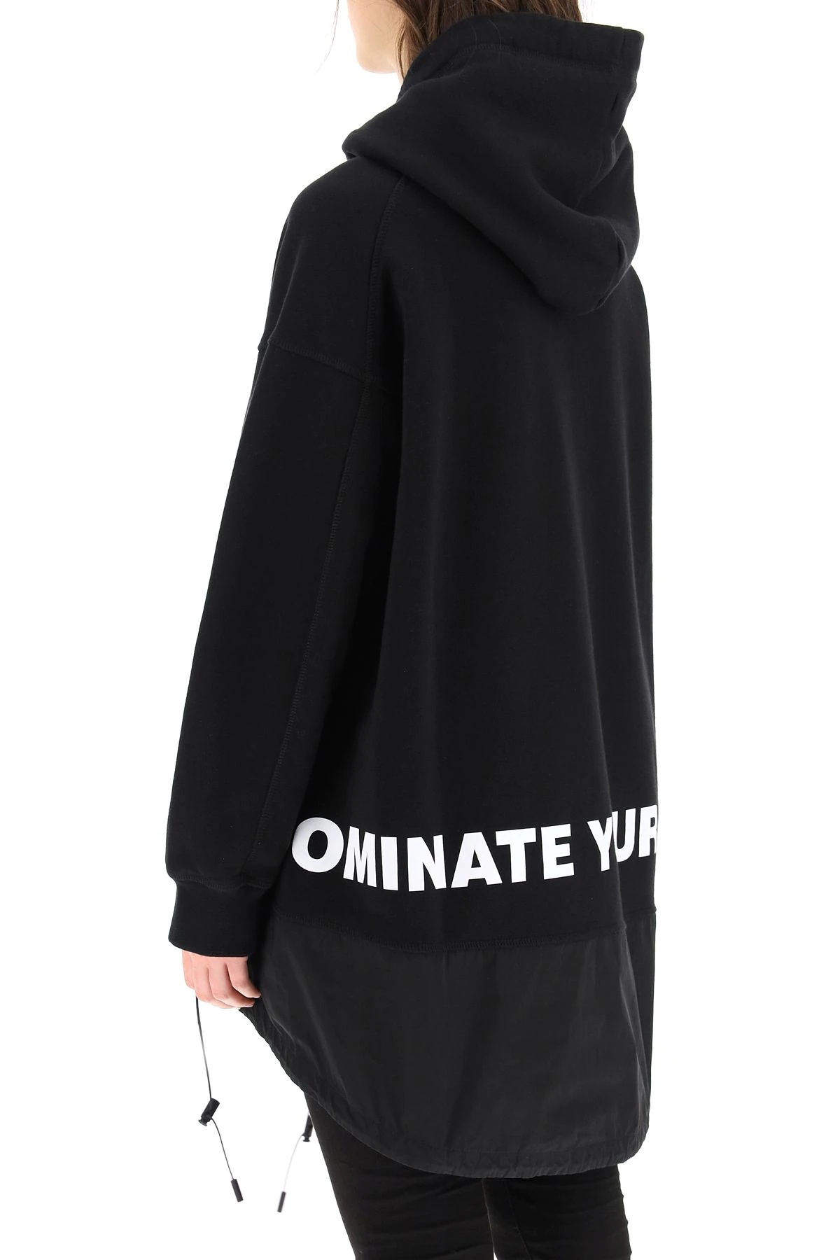 OVERSIZED SWEATSHIRT WITH NYLON INSERT - 4