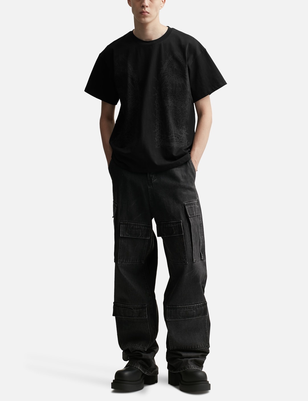 WAXED CARGO PANTS - 5