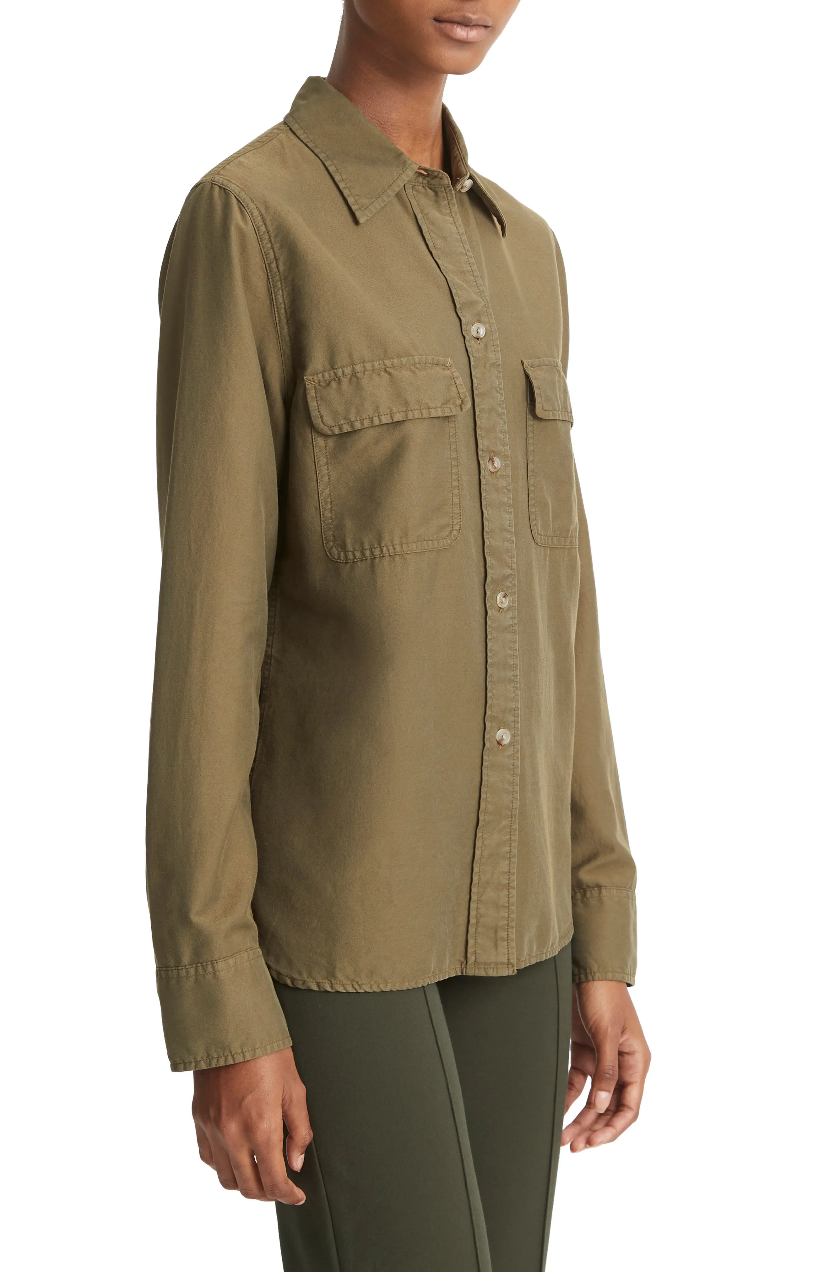 Utility Long Sleeve Button-Up Shirt - 3